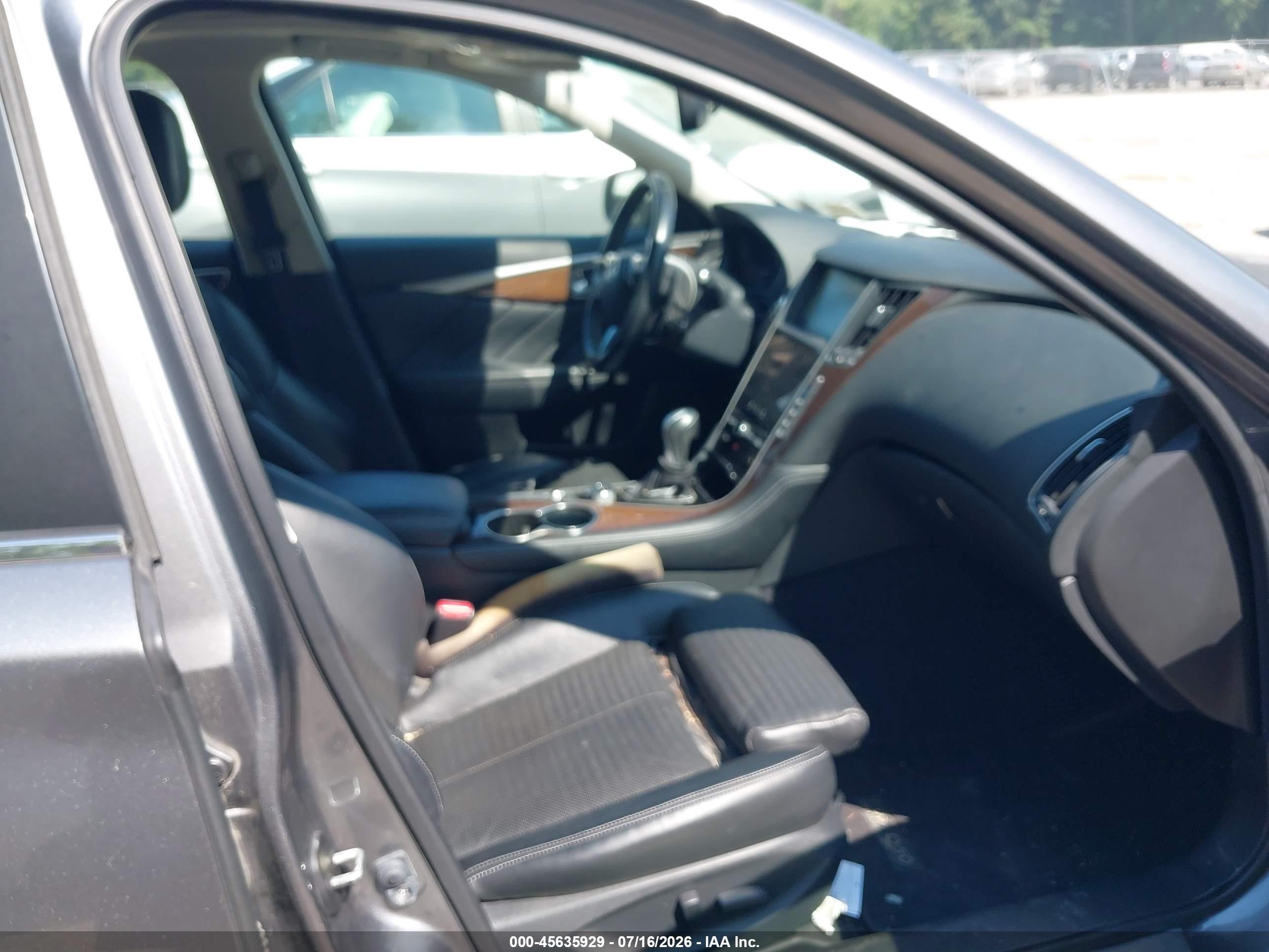 2014 Infiniti Q50 Sport Gray vin: JN1BV7AR8EM685951