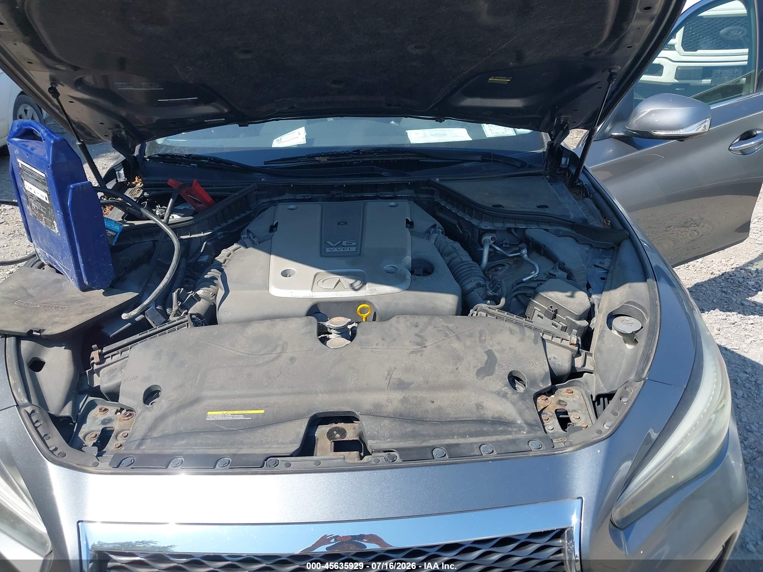2014 Infiniti Q50 Sport Gray vin: JN1BV7AR8EM685951