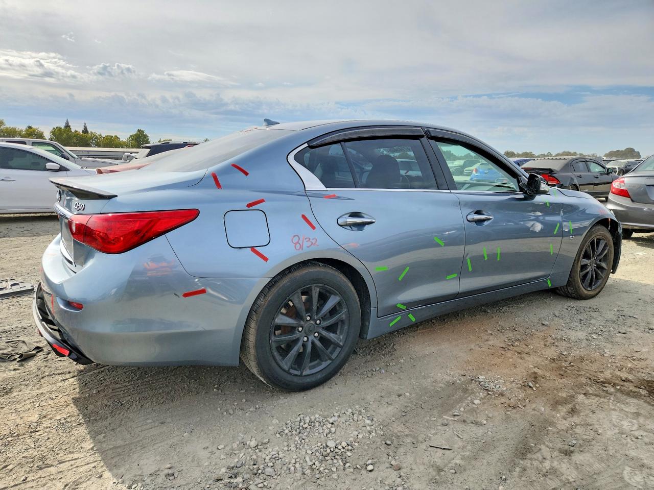 2014 Infiniti Q50 Premium Gray vin: JN1BV7AR8EM690924