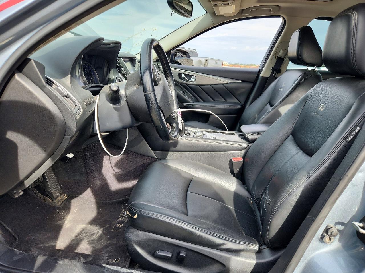 2014 Infiniti Q50 Premium Gray vin: JN1BV7AR8EM690924