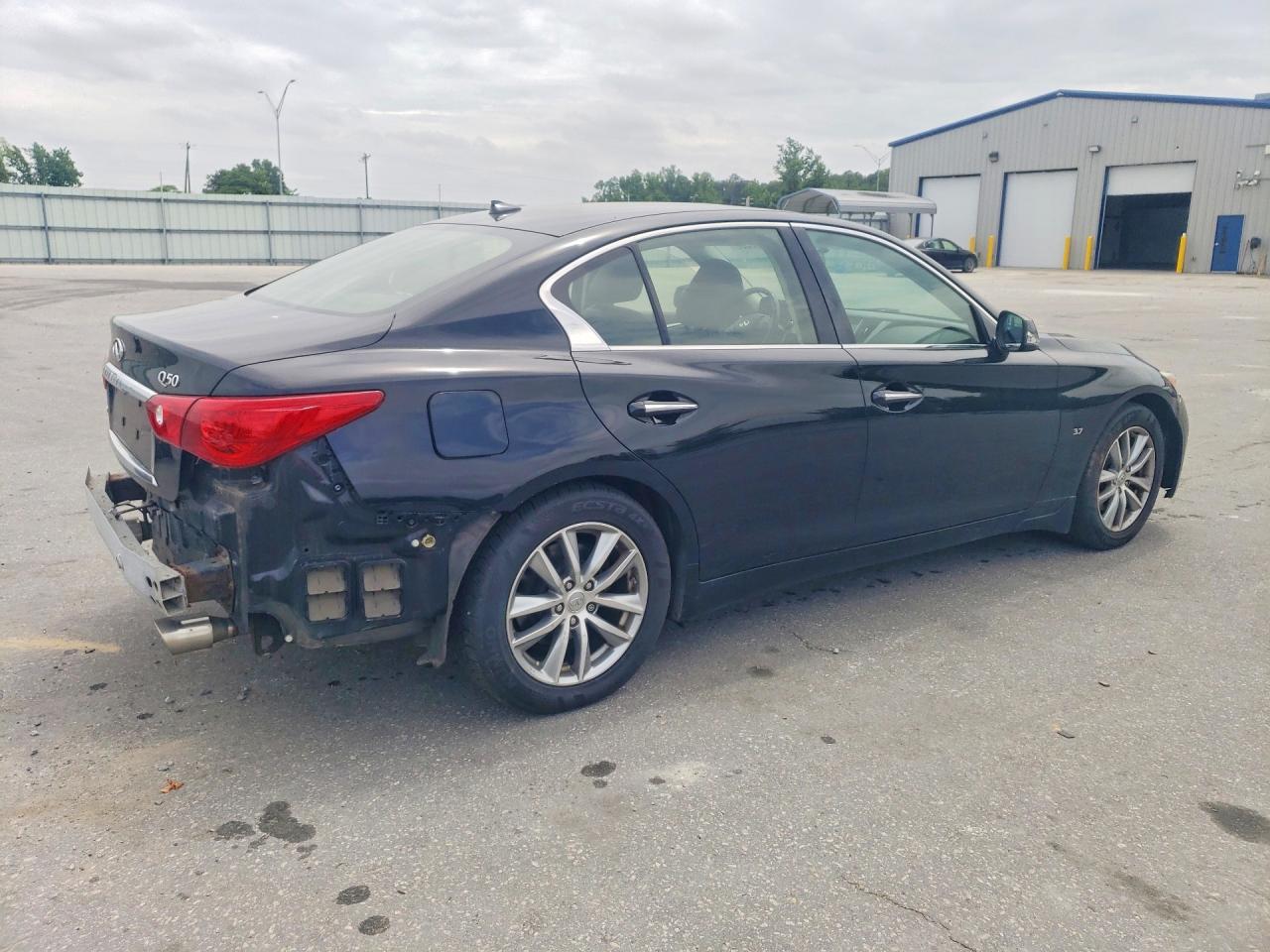 2014 Infiniti Q50 Base Черный vin: JN1BV7AR8EM698229