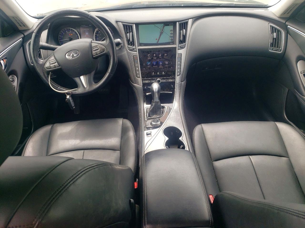 2014 Infiniti Q50 Base Черный vin: JN1BV7AR8EM698229