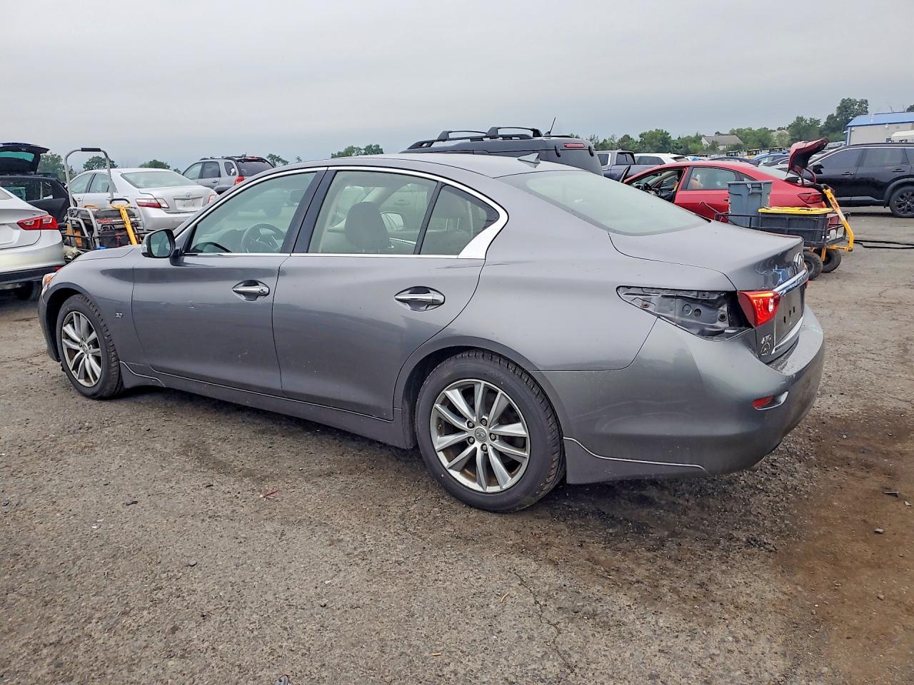 2014 Infiniti Q50 Premium Gray vin: JN1BV7AR8EM701114