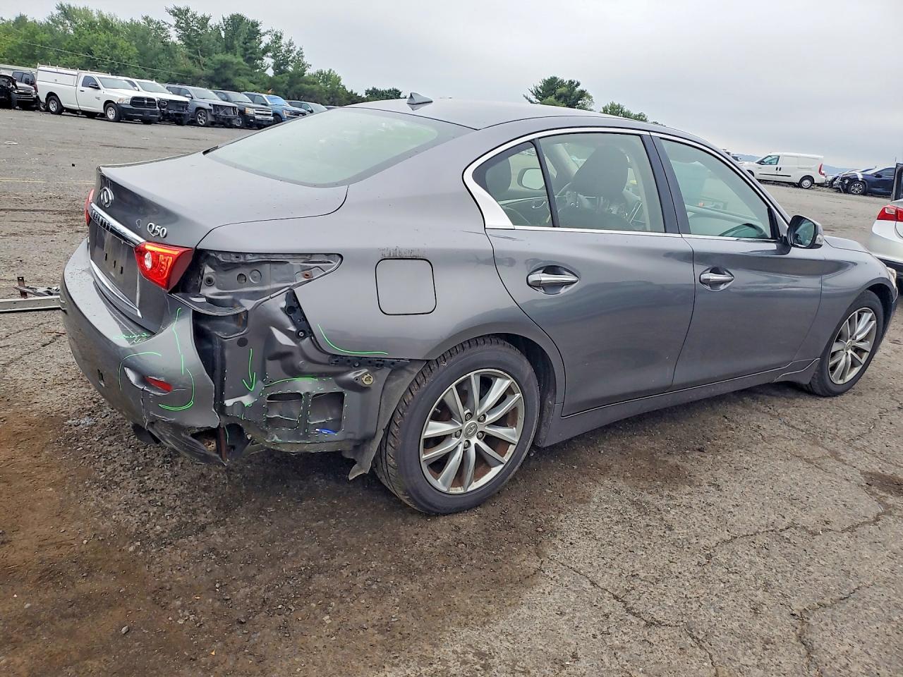 2014 Infiniti Q50 Premium Gray vin: JN1BV7AR8EM701114