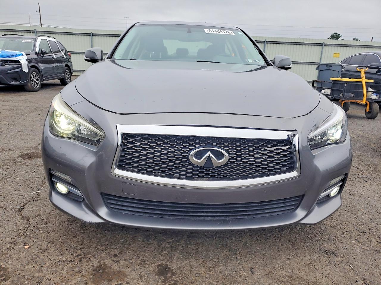 2014 Infiniti Q50 Premium Gray vin: JN1BV7AR8EM701114