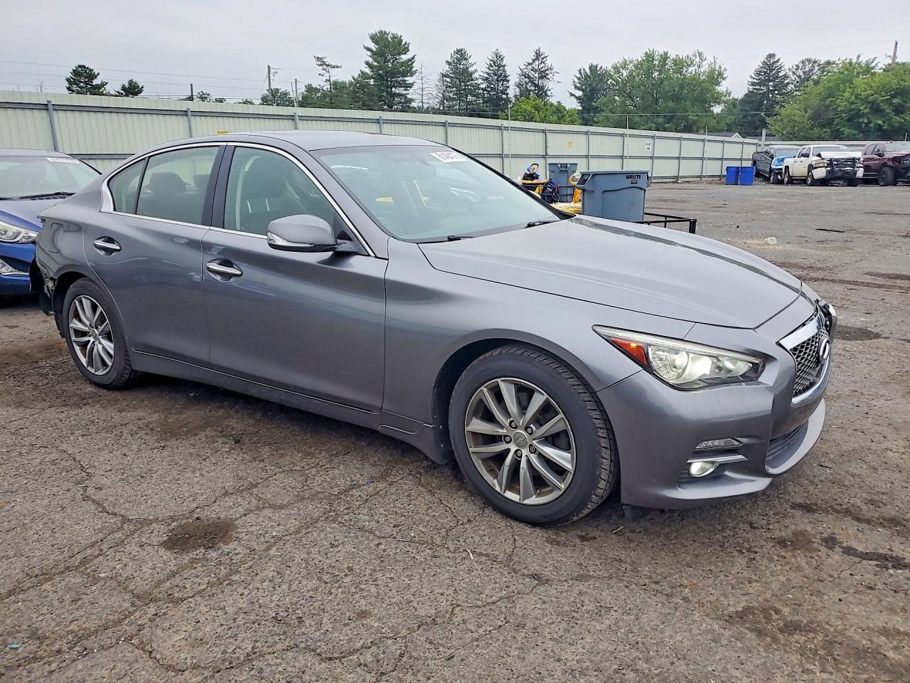 2014 Infiniti Q50 Premium Gray vin: JN1BV7AR8EM701114