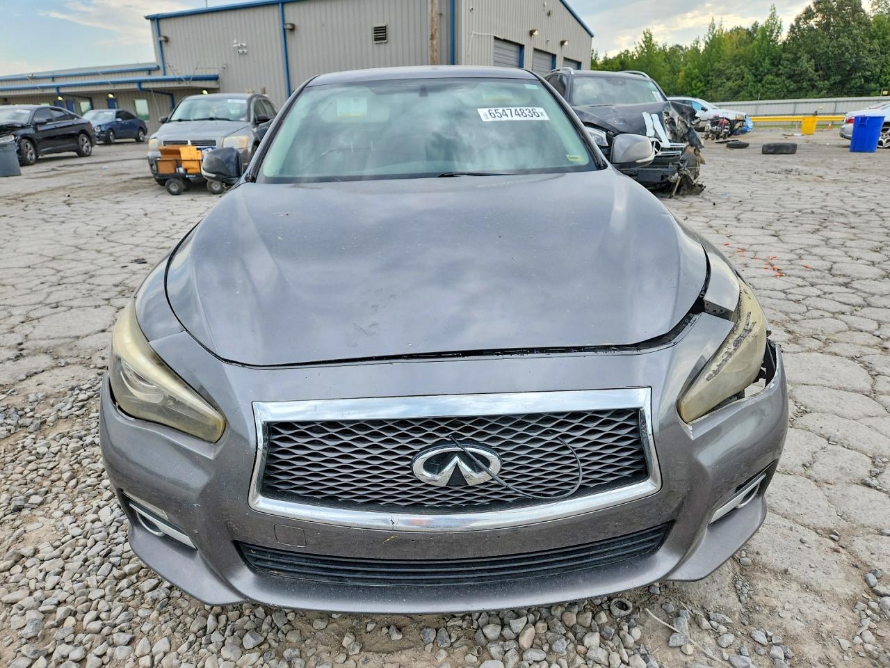 2014 Infiniti Q50 Premium Gray vin: JN1BV7AR8EM703333