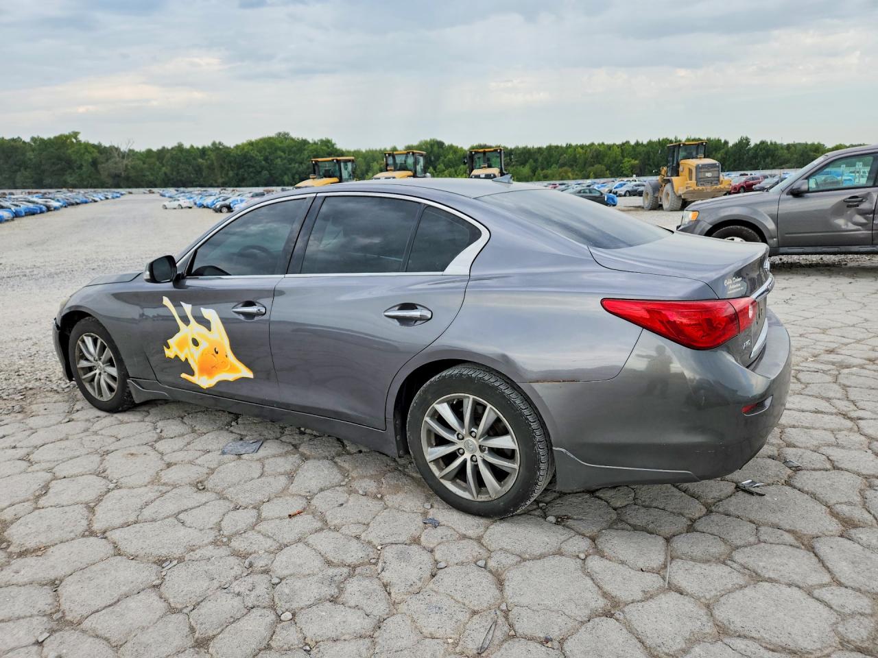 2014 Infiniti Q50 Premium Gray vin: JN1BV7AR8EM703333