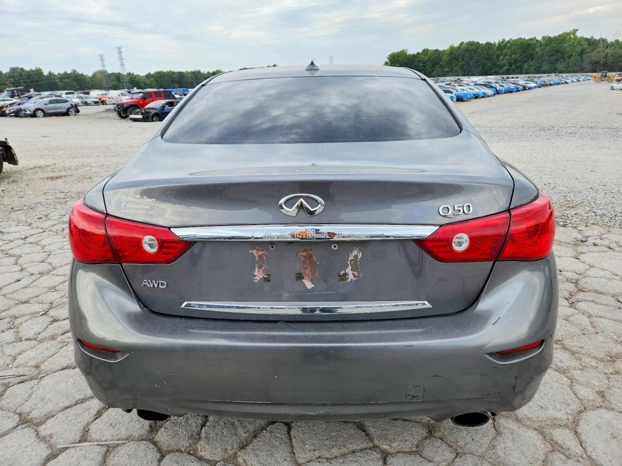 2014 Infiniti Q50 Premium Gray vin: JN1BV7AR8EM703333