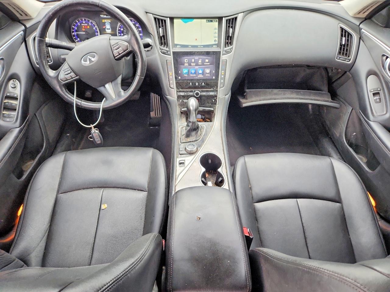 2014 Infiniti Q50 Premium Gray vin: JN1BV7AR8EM703333