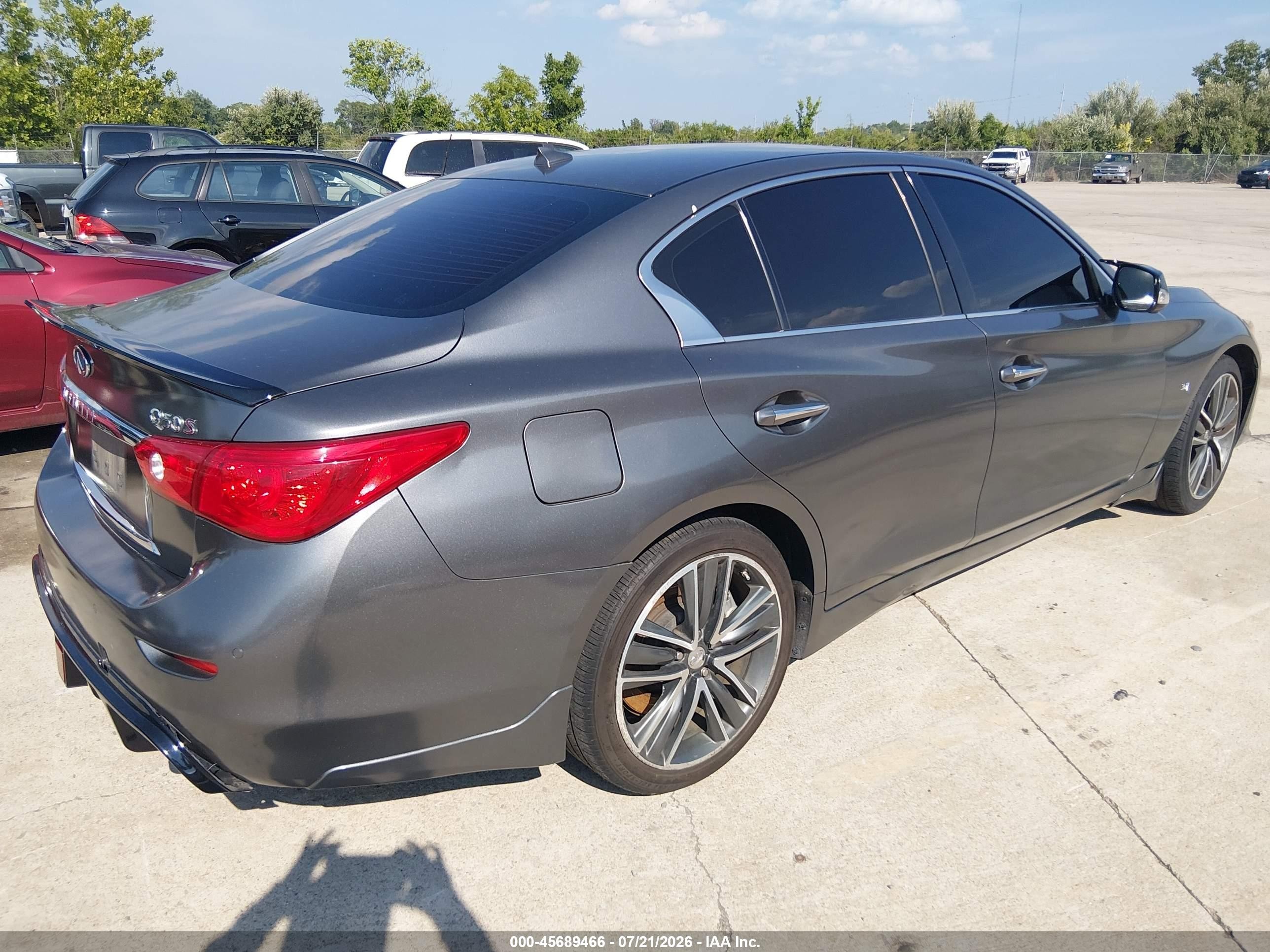 2014 Infiniti Q50 Sport Beige vin: JN1BV7AR8EM704871