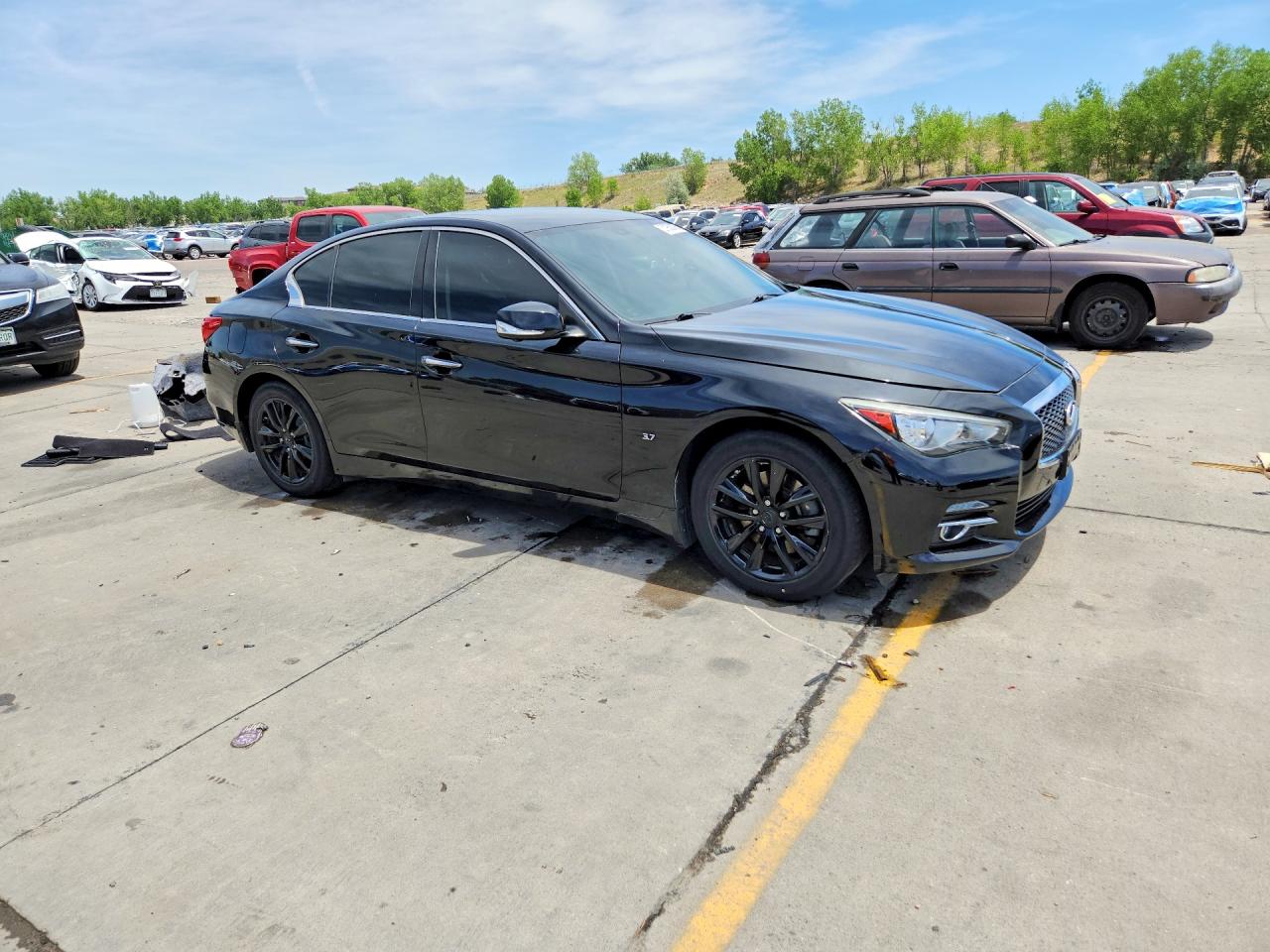 2015 Infiniti Q50 Premium Black vin: JN1BV7AR8FM395937