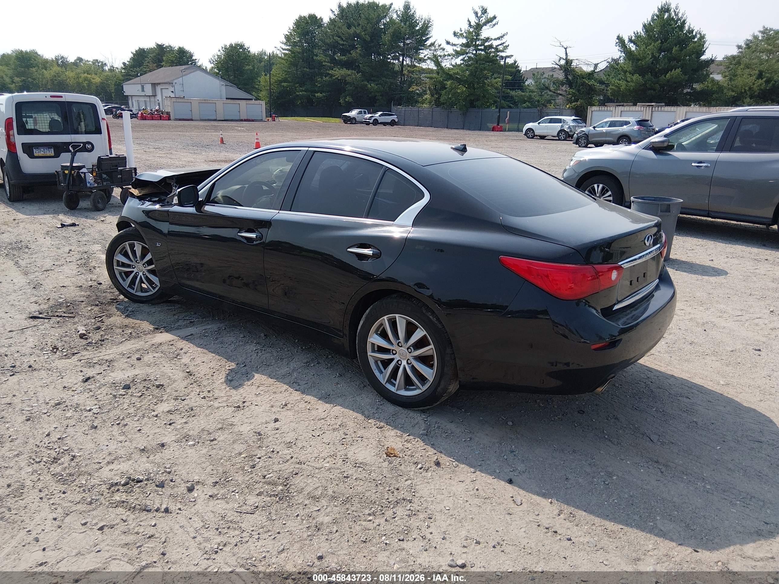 2015 Infiniti Q50   Черный vin: JN1BV7AR8FM401185