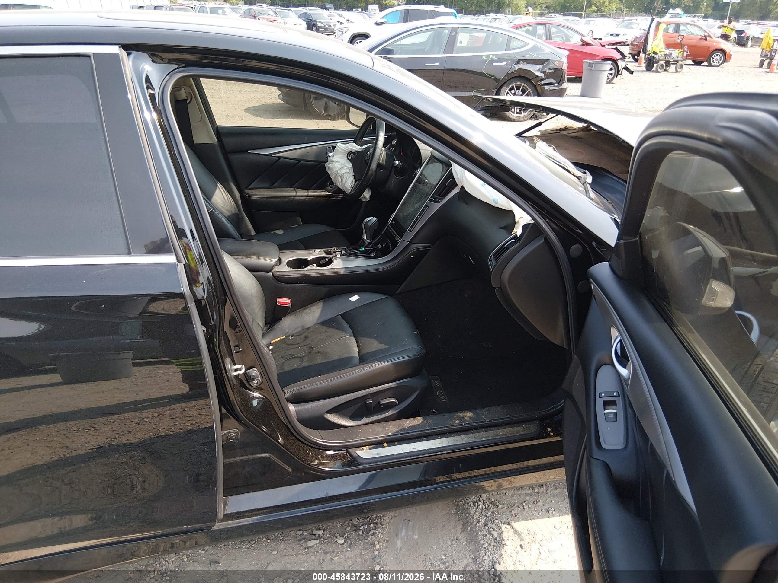 2015 Infiniti Q50   Черный vin: JN1BV7AR8FM401185
