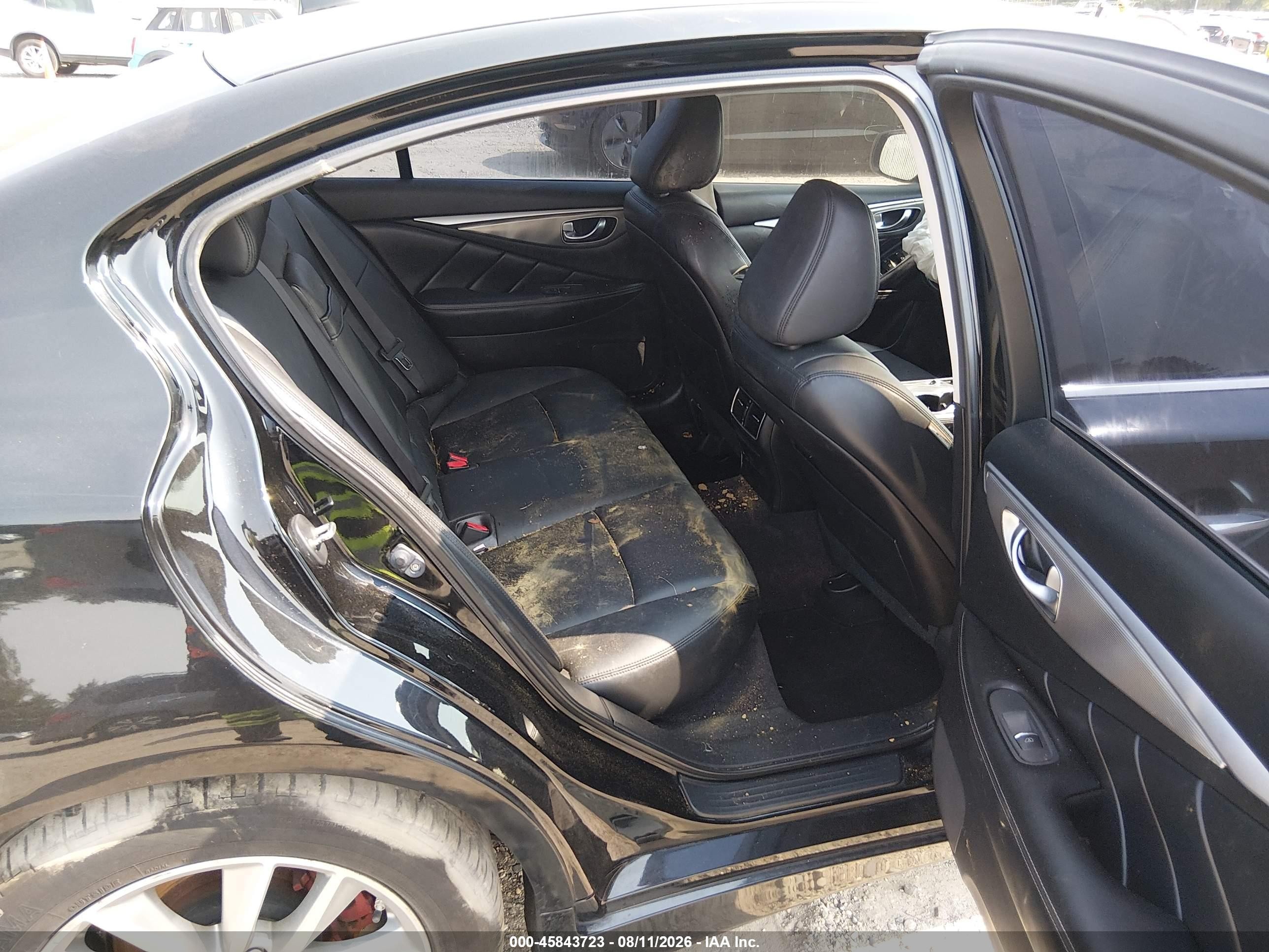 2015 Infiniti Q50   Черный vin: JN1BV7AR8FM401185