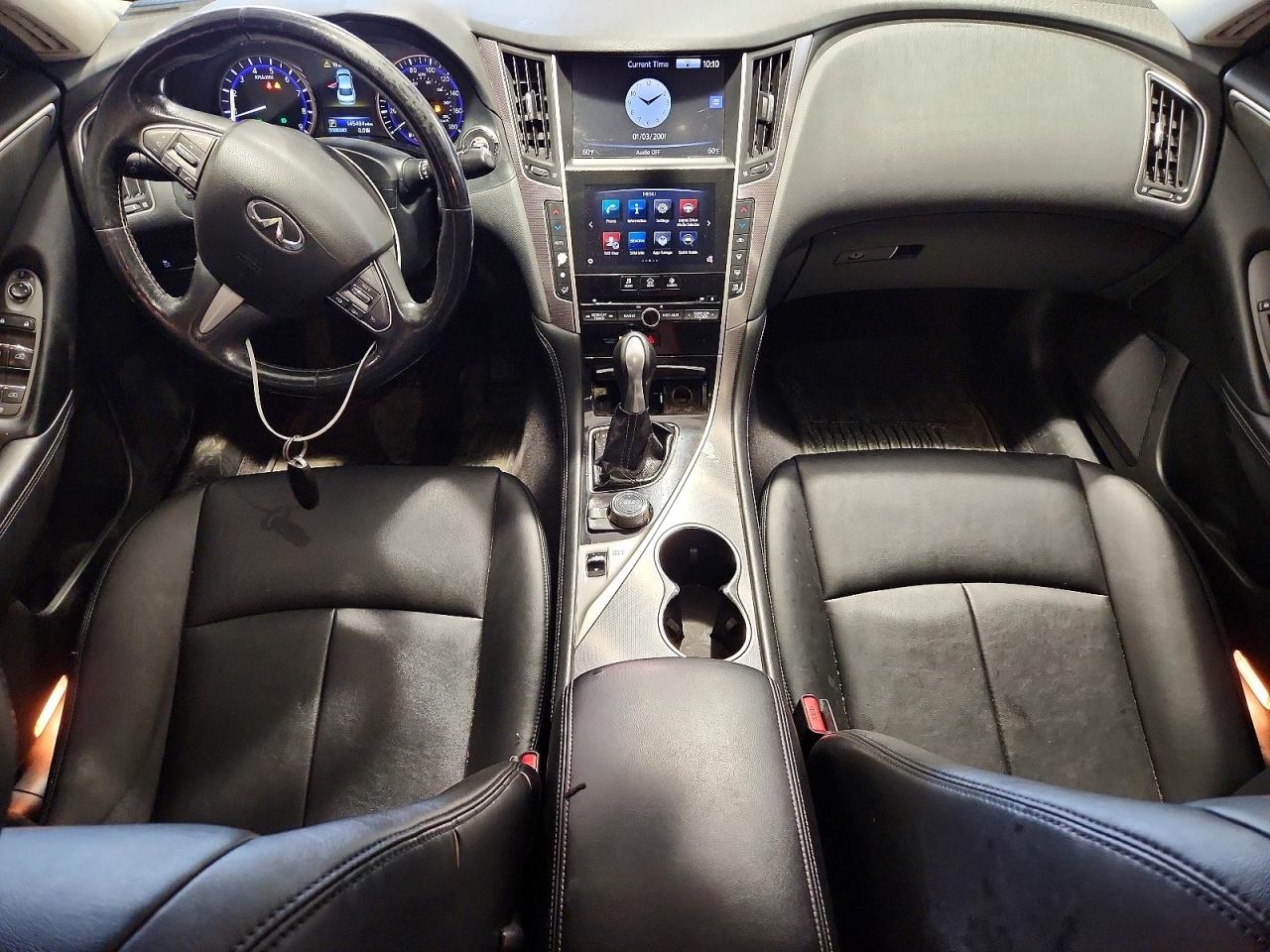 2015 Infiniti Q50 Base White vin: JN1BV7AR8FM401848