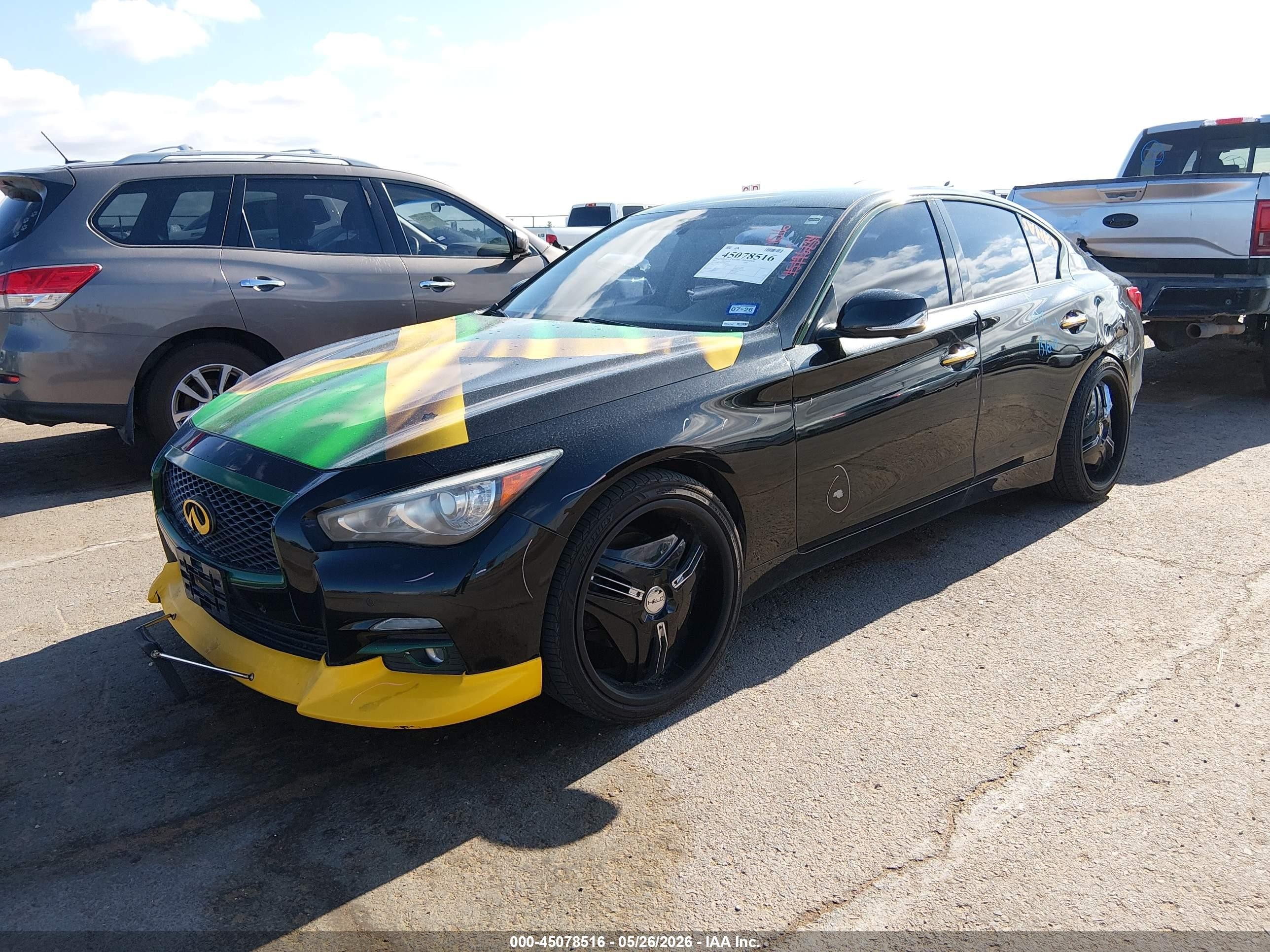 2015 Infiniti Q50 Premium Black vin: JN1BV7AR8FM403518