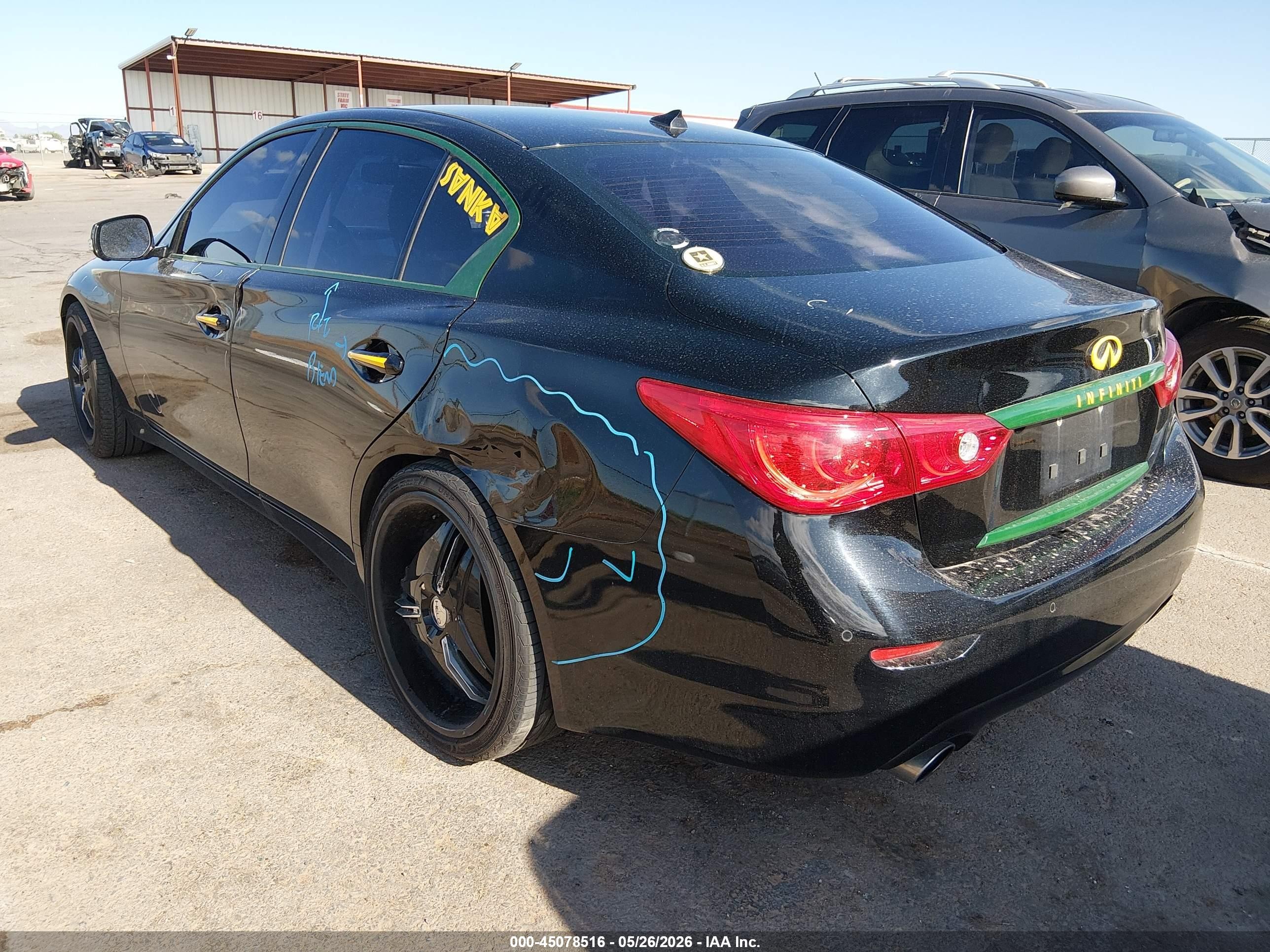 2015 Infiniti Q50 Premium Black vin: JN1BV7AR8FM403518