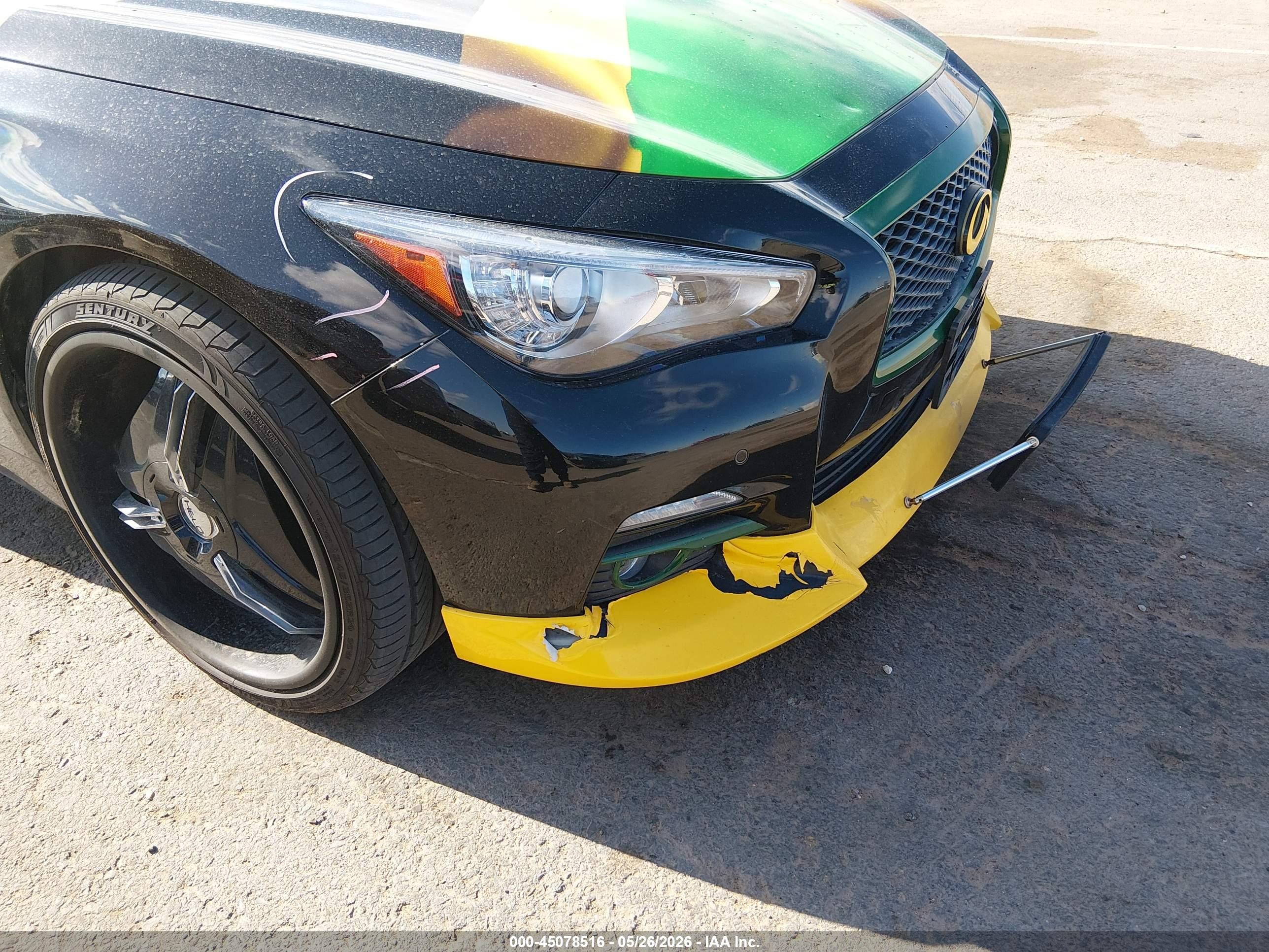 2015 Infiniti Q50 Premium Black vin: JN1BV7AR8FM403518