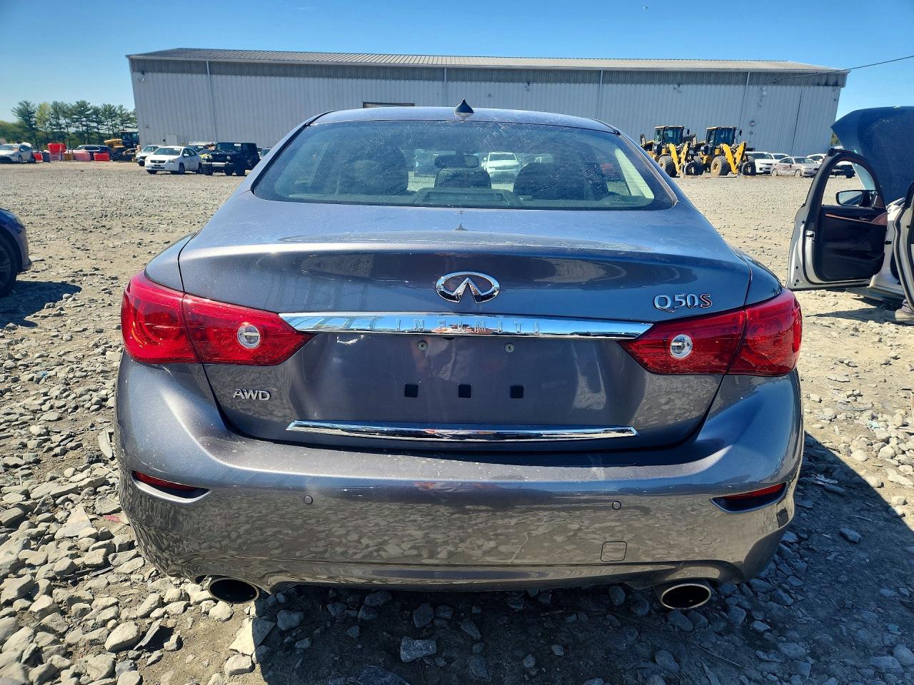 2015 Infiniti Q50 Sport Gray vin: JN1BV7AR8FM403924