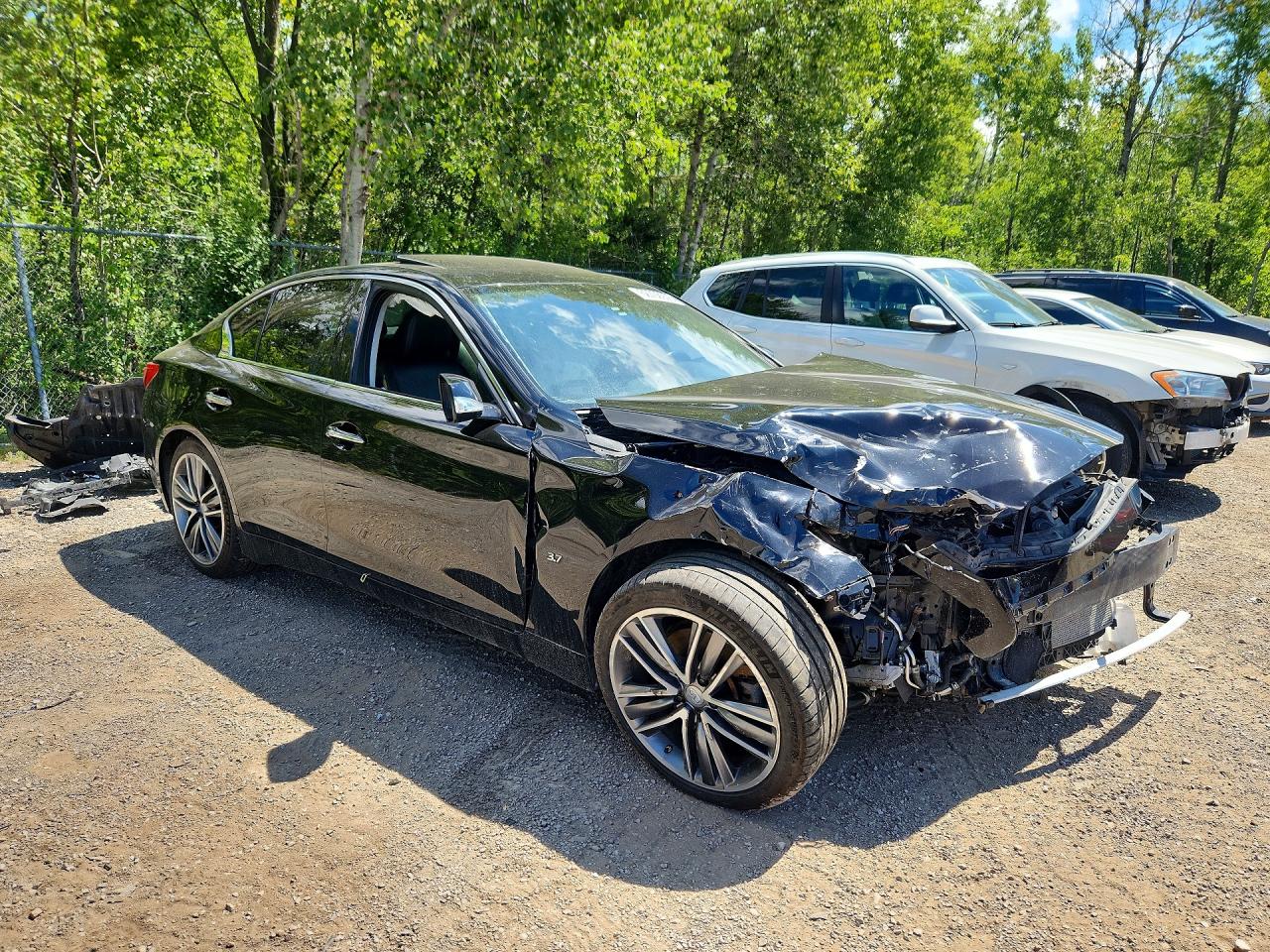 2015 Infiniti Q50 Base Black vin: JN1BV7AR8FM404569