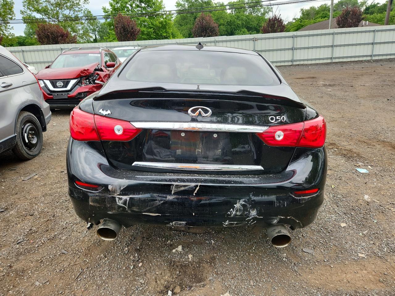 2015 Infiniti Q50 Premium Black vin: JN1BV7AR8FM407102