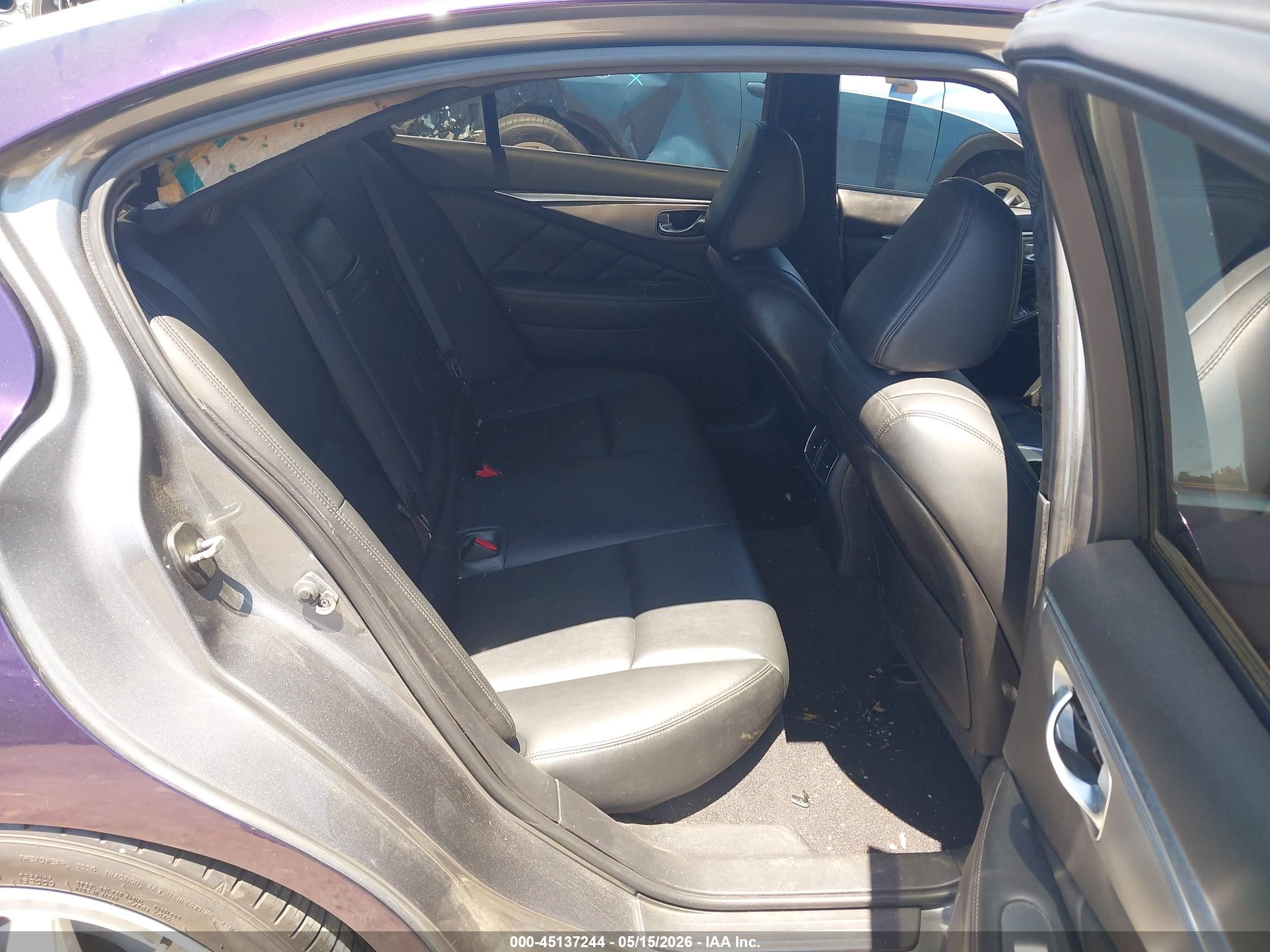 2015 Infiniti Q50 Premium Purple vin: JN1BV7AR8FM407293