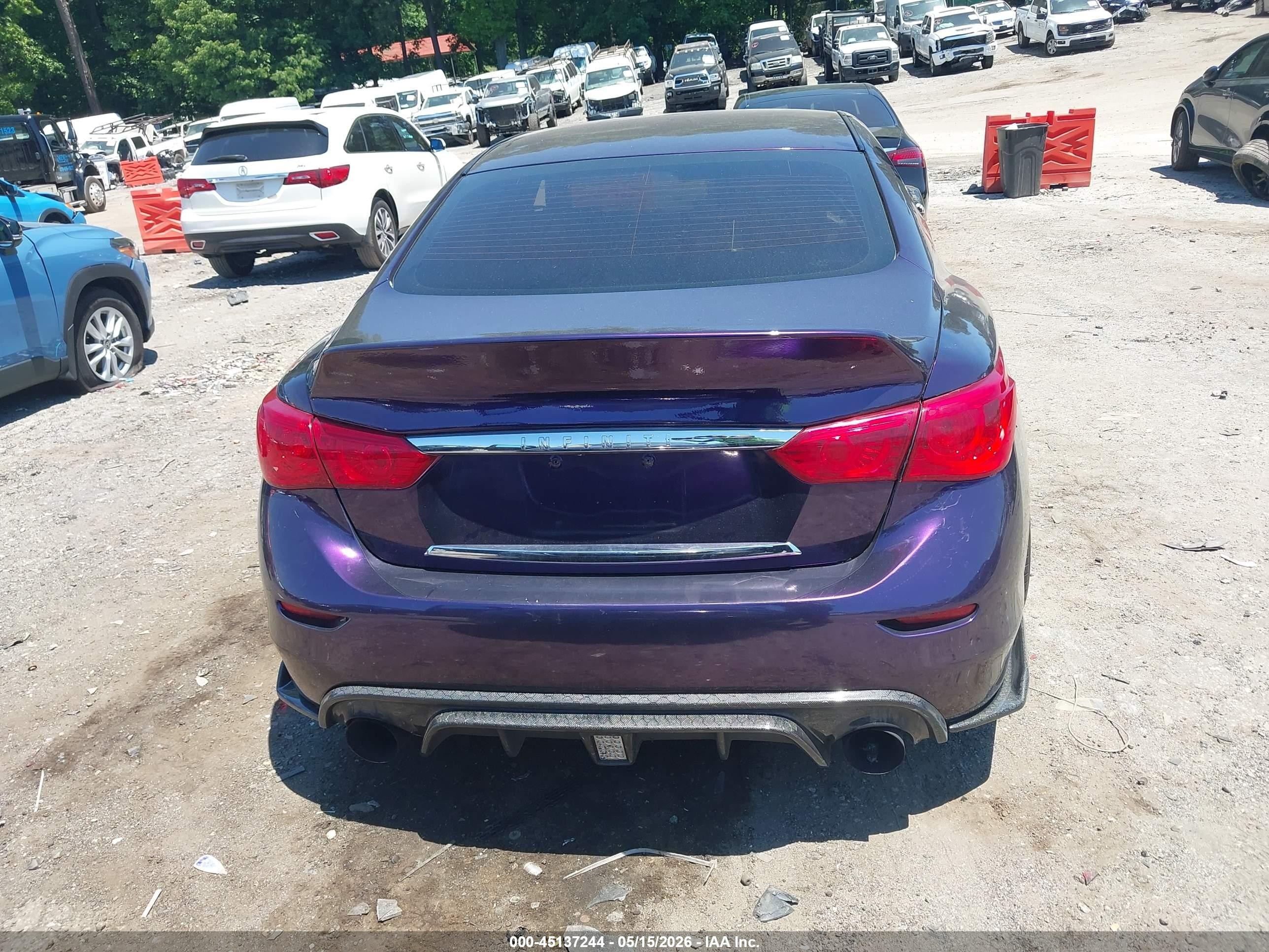2015 Infiniti Q50 Premium Purple vin: JN1BV7AR8FM407293