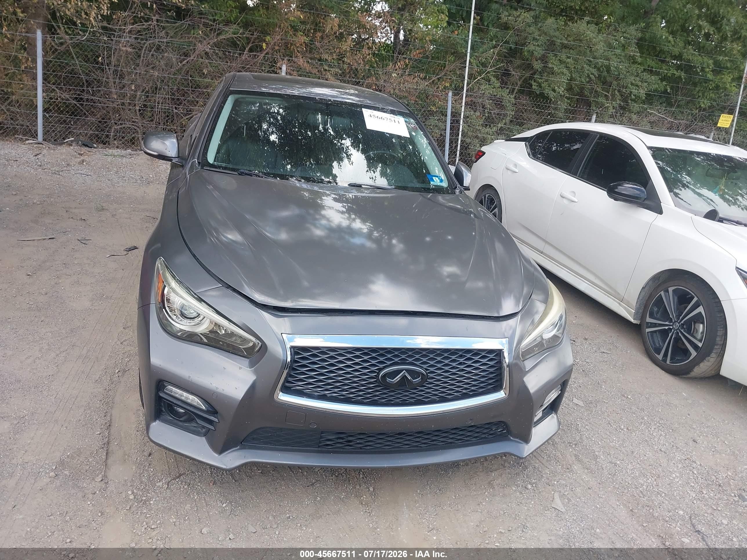 2015 Infiniti Q50 Premium Gray vin: JN1BV7AR8FM408122