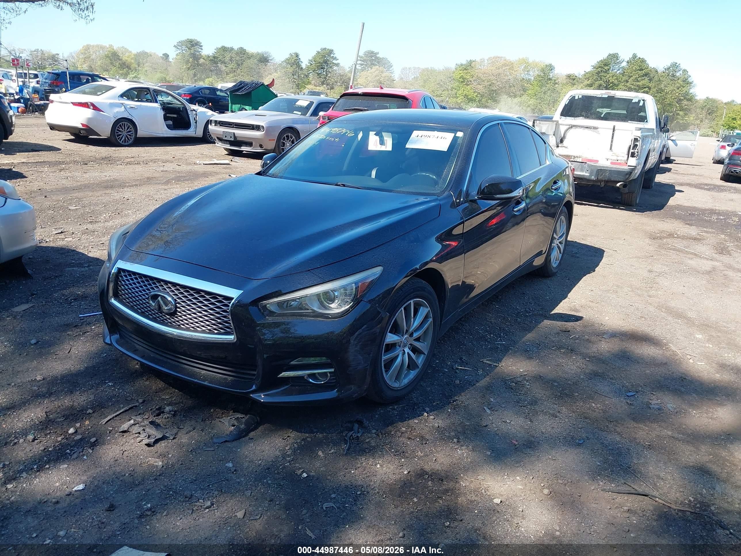 2015 Infiniti Q50   Черный vin: JN1BV7AR8FM411098