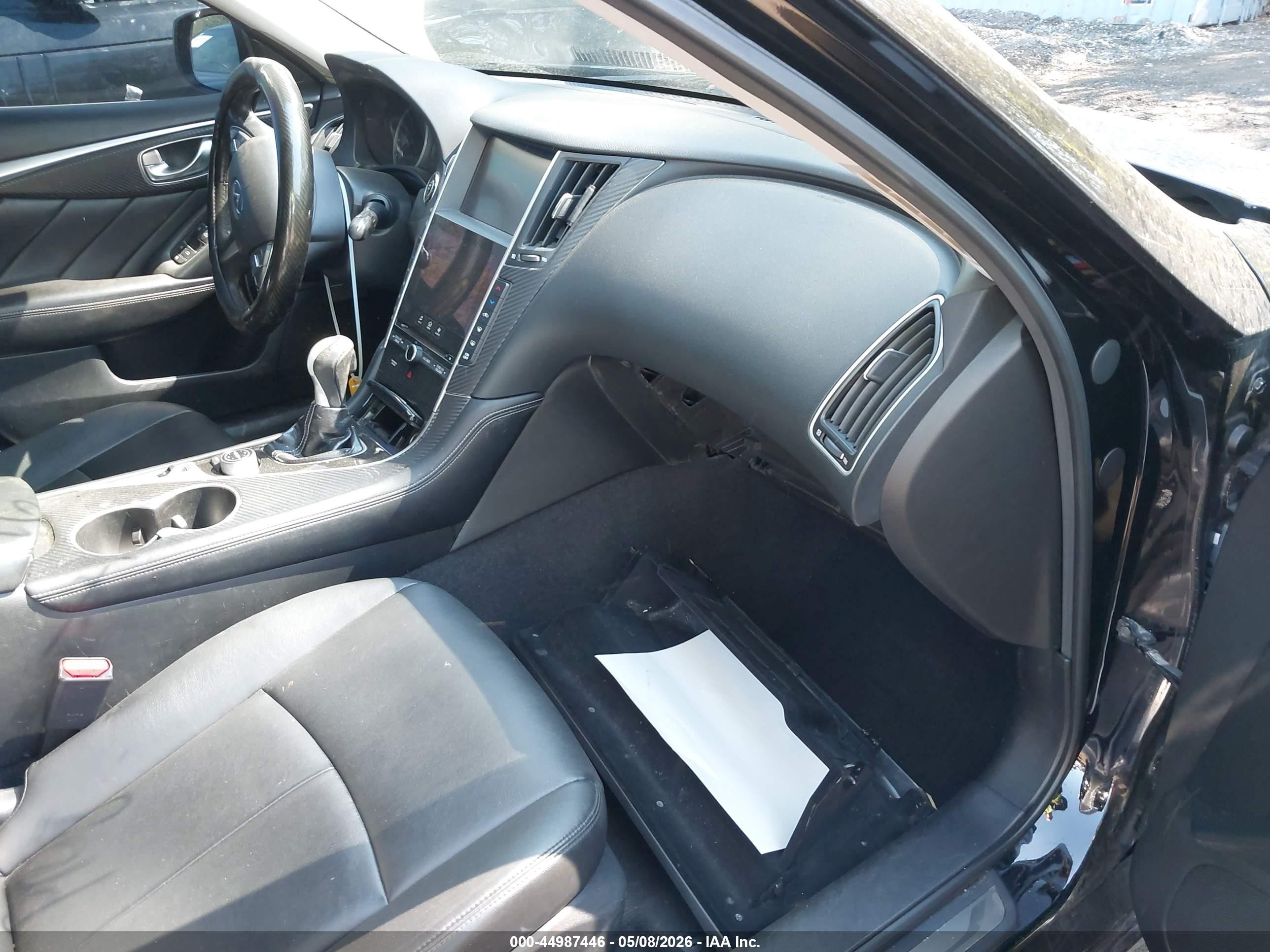 2015 Infiniti Q50   Черный vin: JN1BV7AR8FM411098