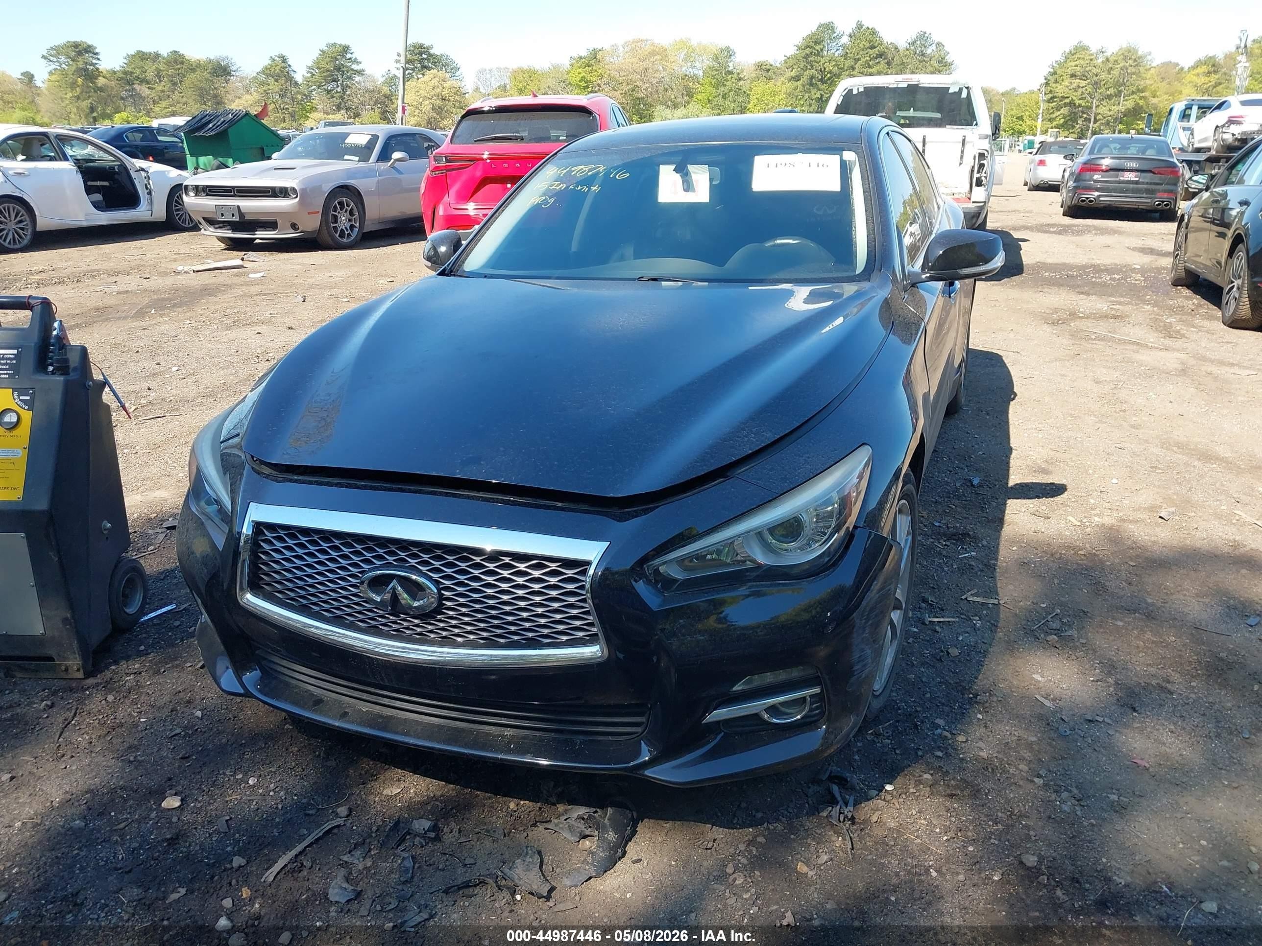 2015 Infiniti Q50   Черный vin: JN1BV7AR8FM411098