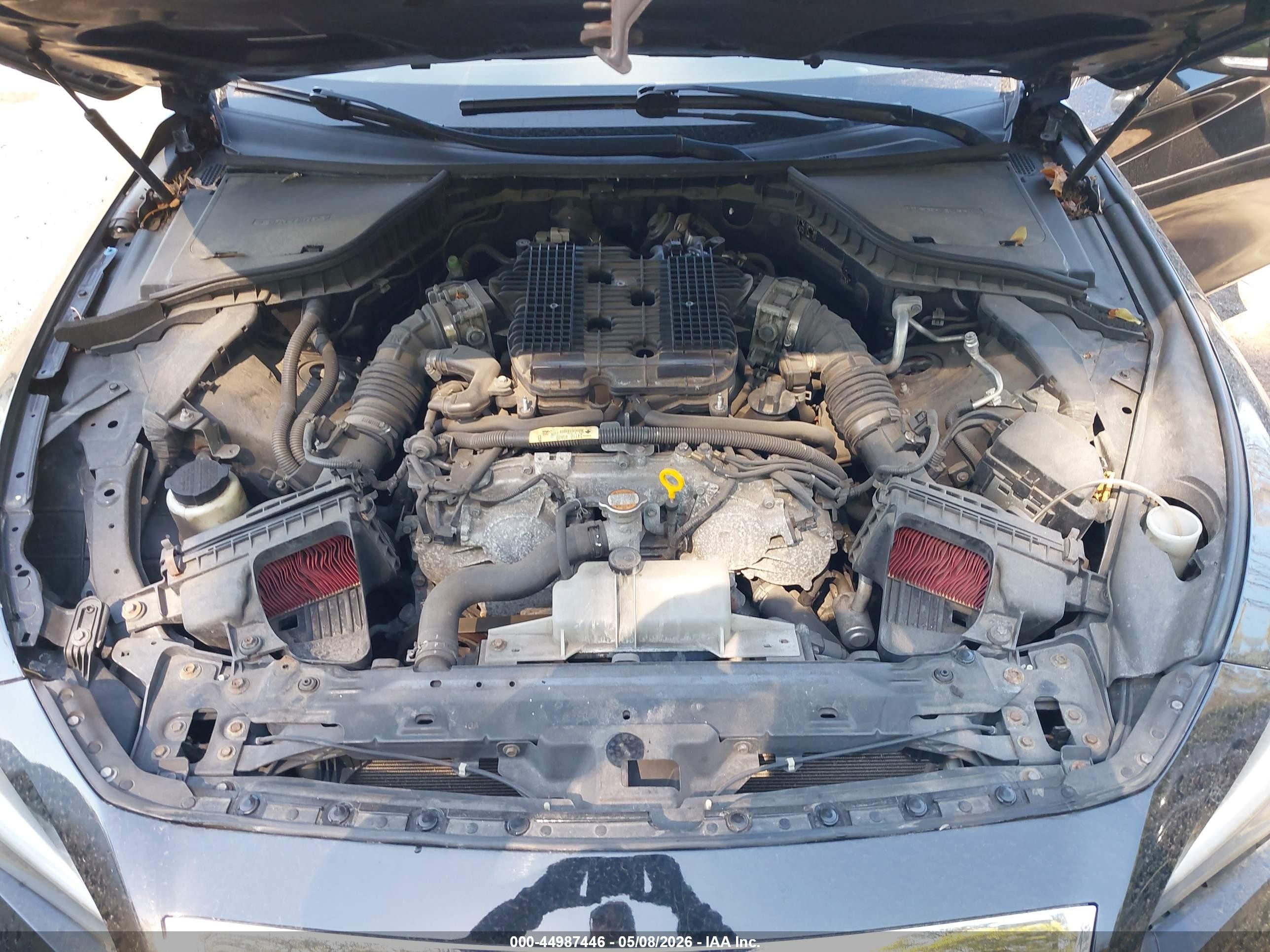 2015 Infiniti Q50   Черный vin: JN1BV7AR8FM411098