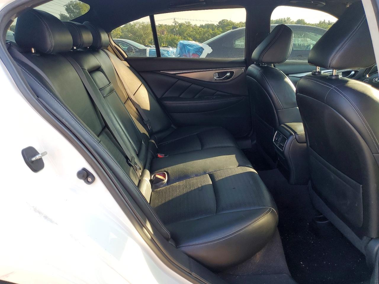 2015 Infiniti Q50 Sport White vin: JN1BV7AR8FM417046