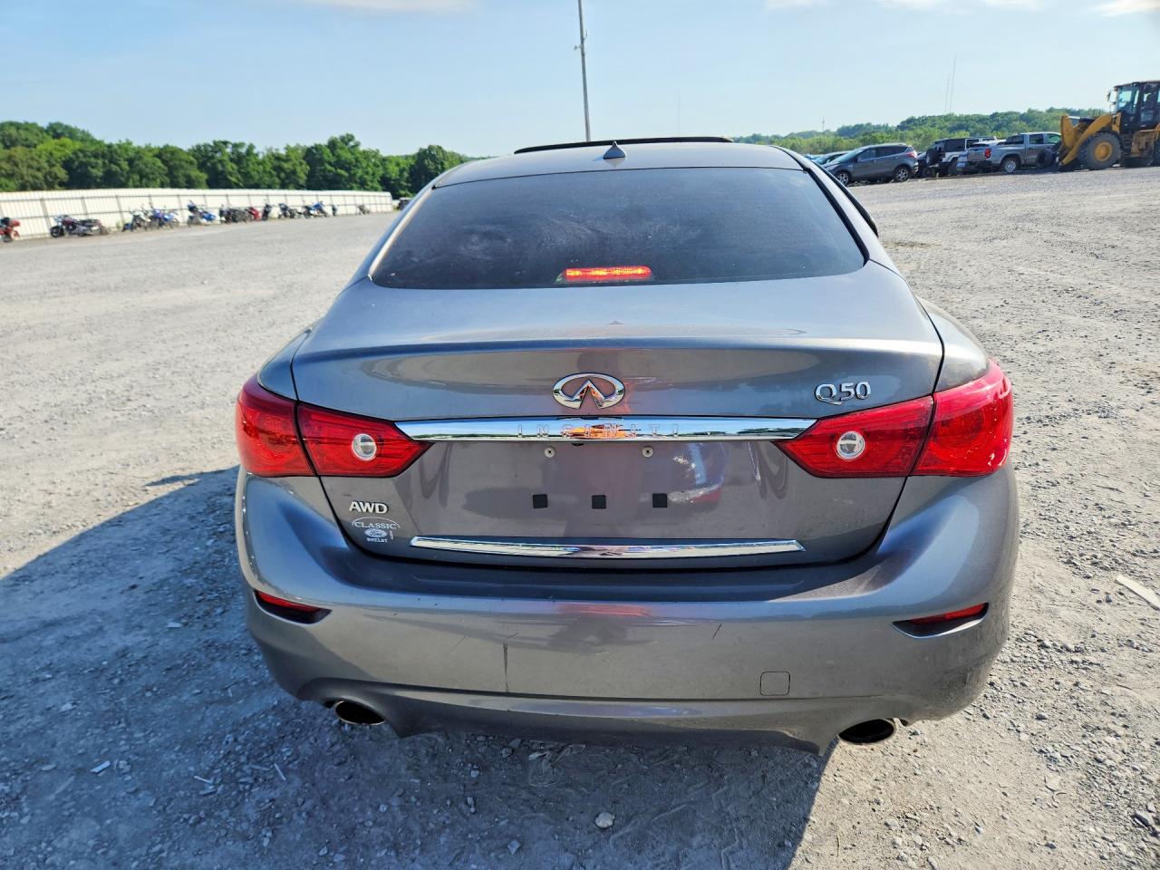 2015 Infiniti Q50 Premium Gray vin: JN1BV7AR8FM422019