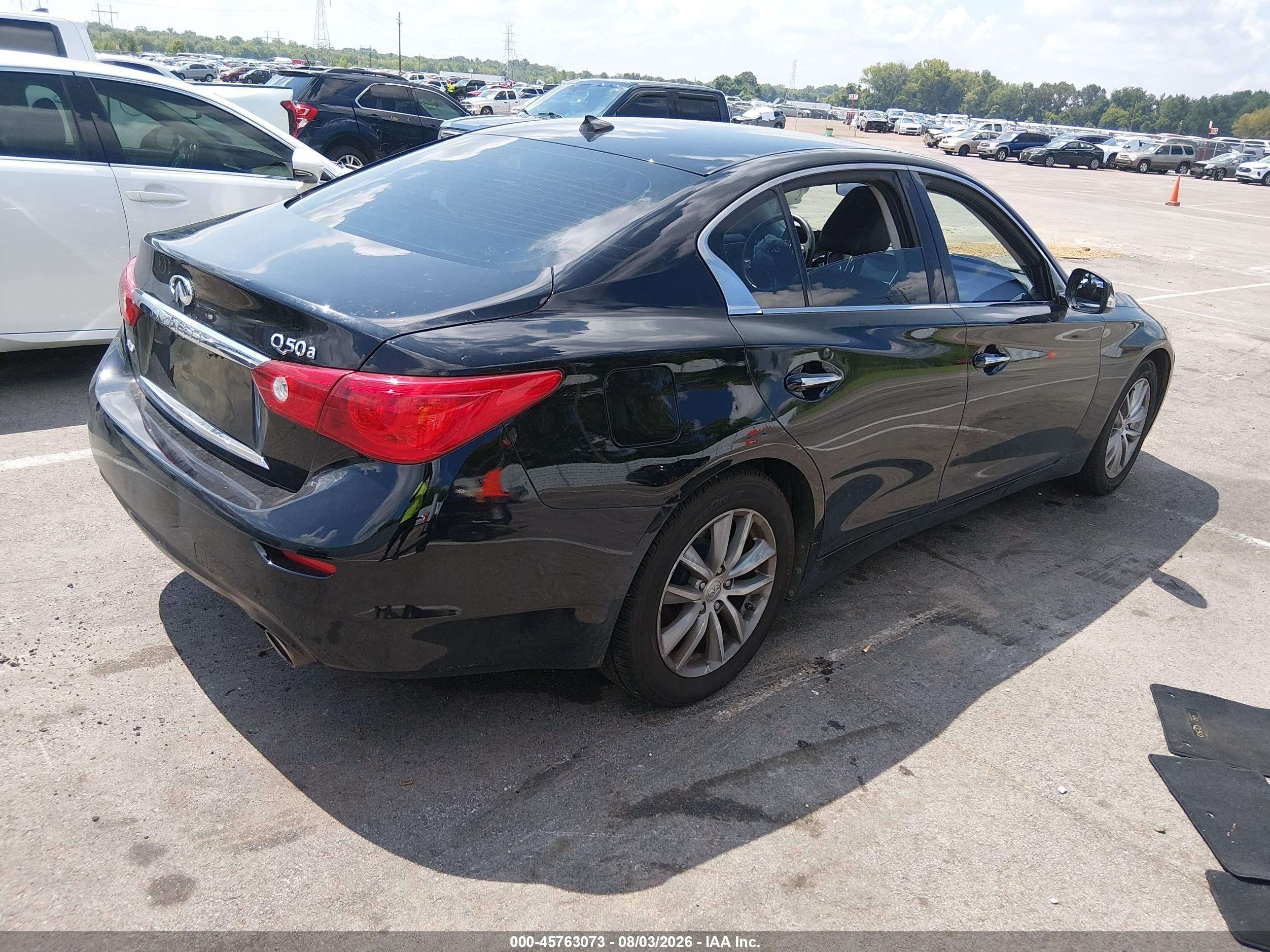 2015 Infiniti Q50   Black vin: JN1BV7AR8FM423798