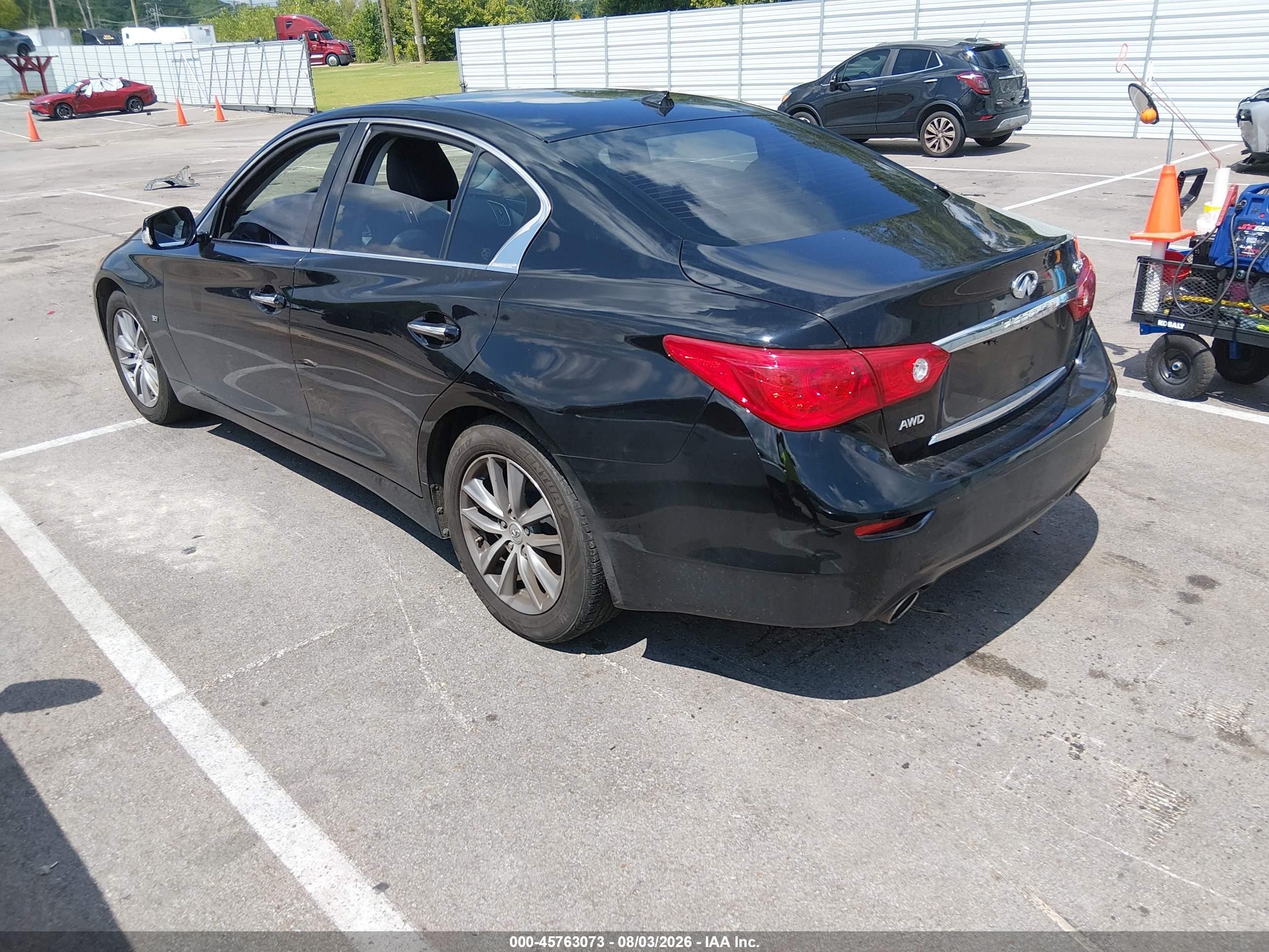 2015 Infiniti Q50   Black vin: JN1BV7AR8FM423798