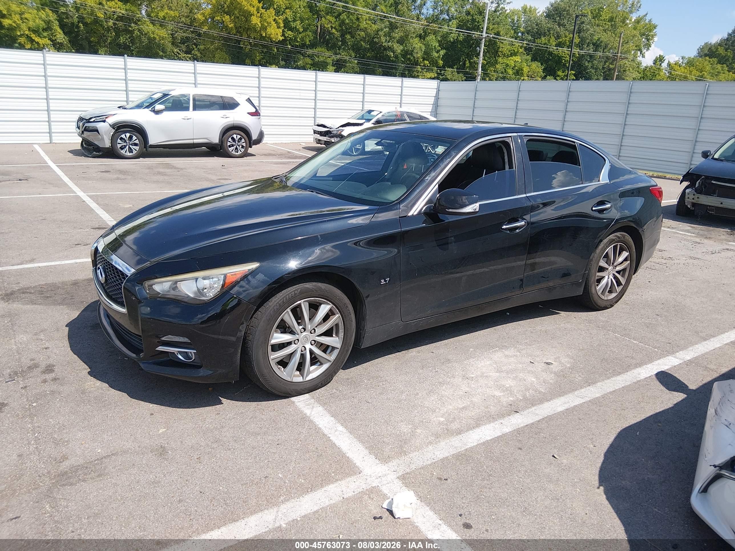 2015 Infiniti Q50   Black vin: JN1BV7AR8FM423798