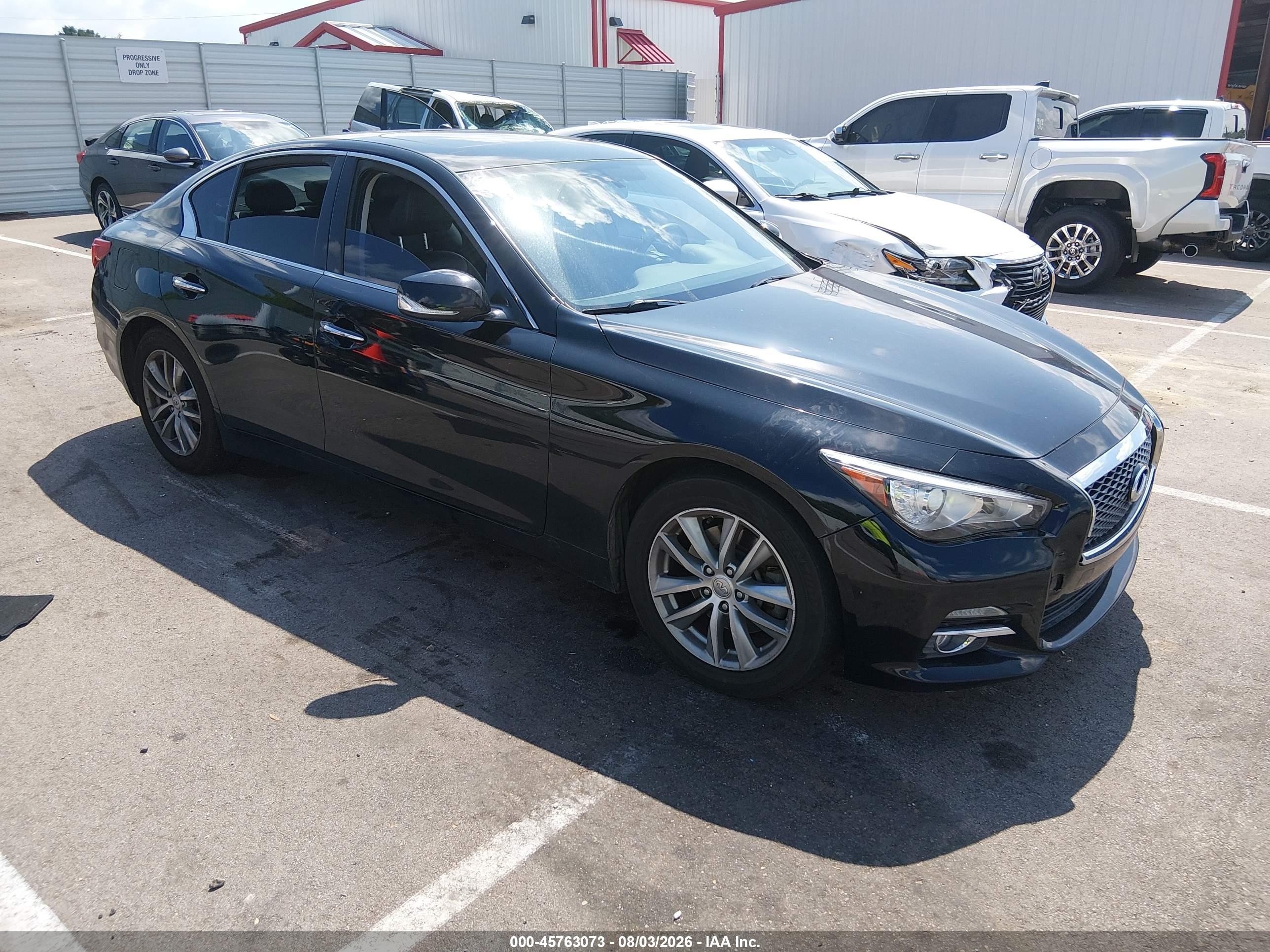 2015 Infiniti Q50   Black vin: JN1BV7AR8FM423798
