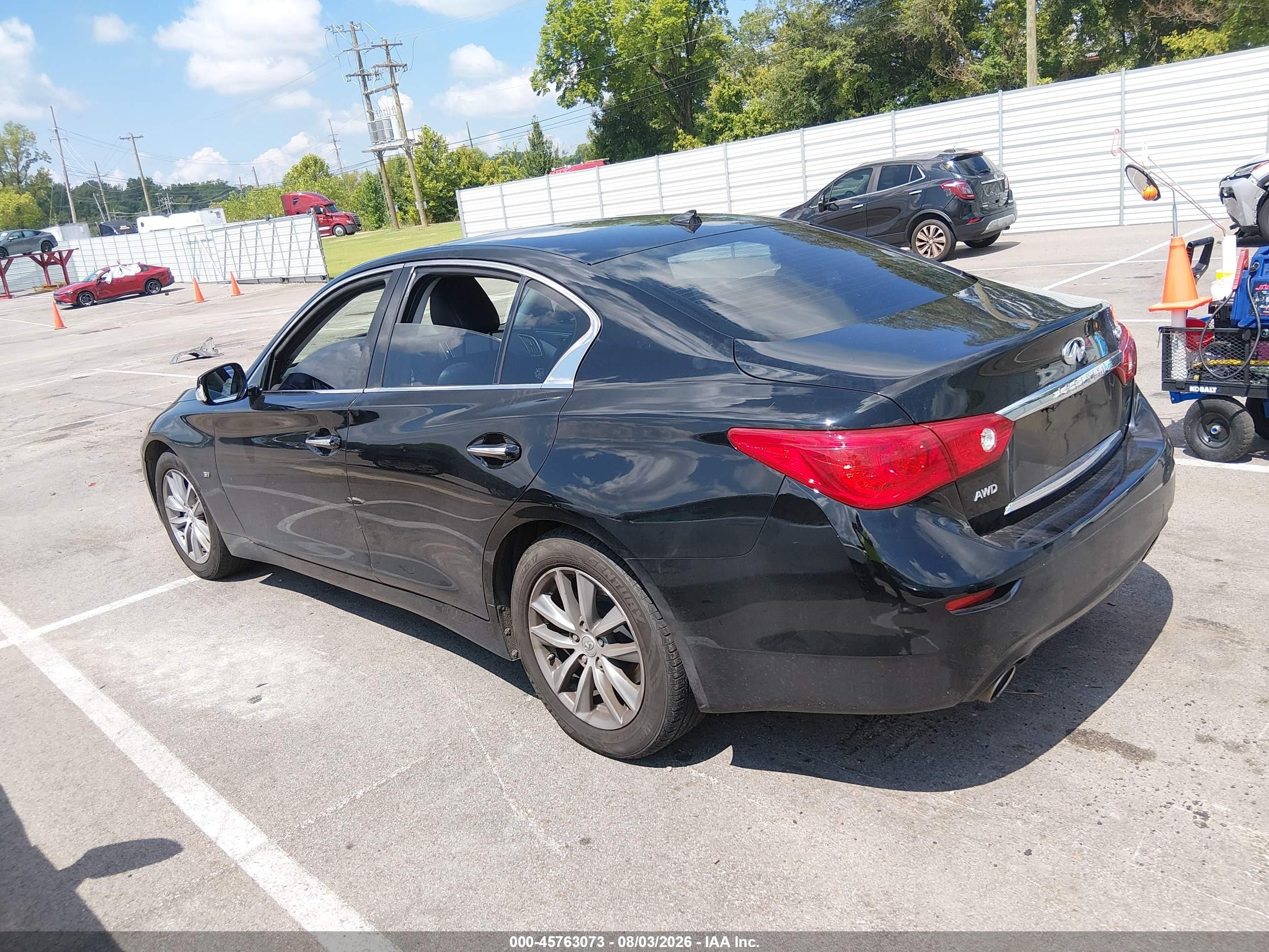 2015 Infiniti Q50   Black vin: JN1BV7AR8FM423798