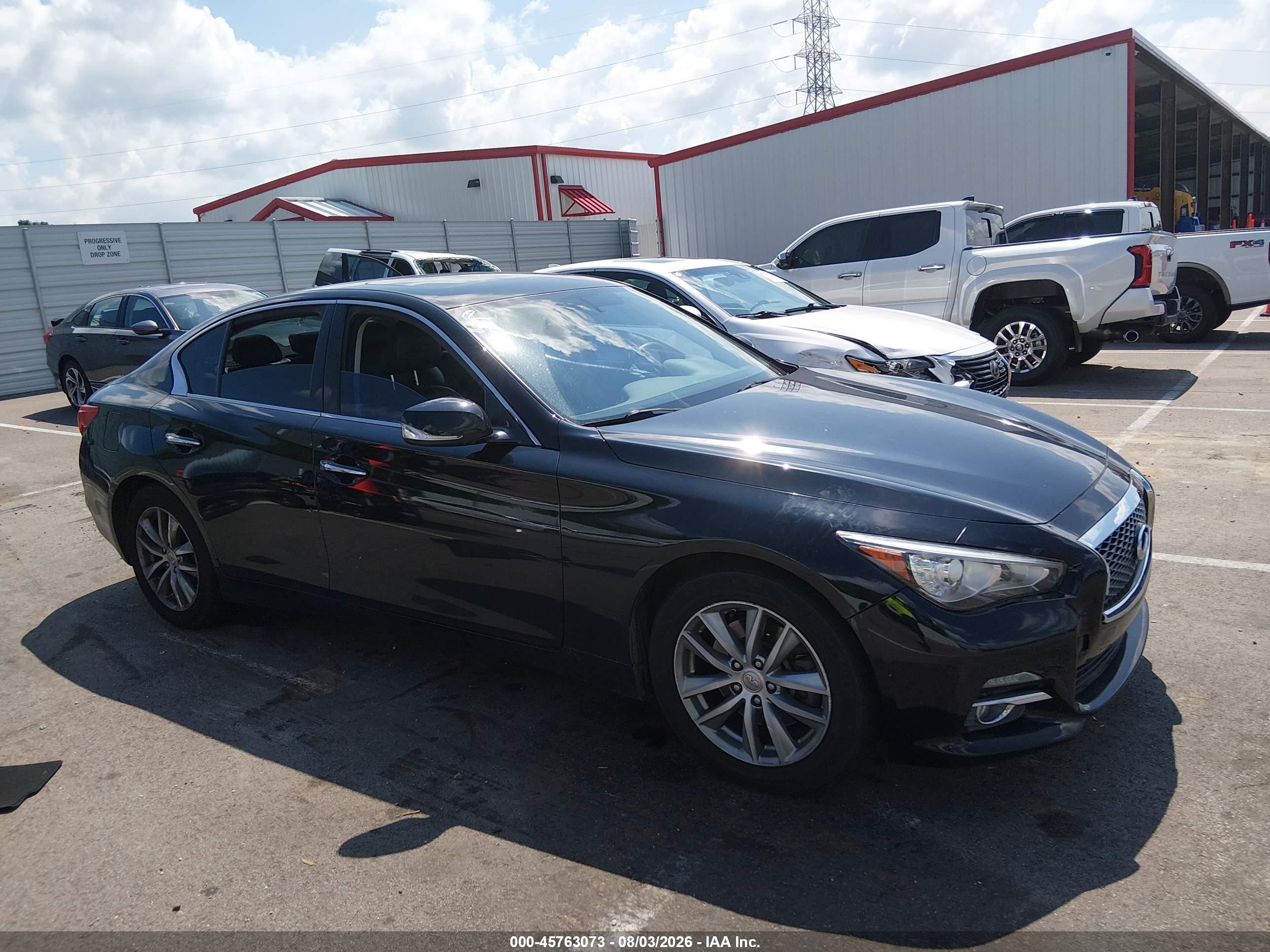 2015 Infiniti Q50   Black vin: JN1BV7AR8FM423798