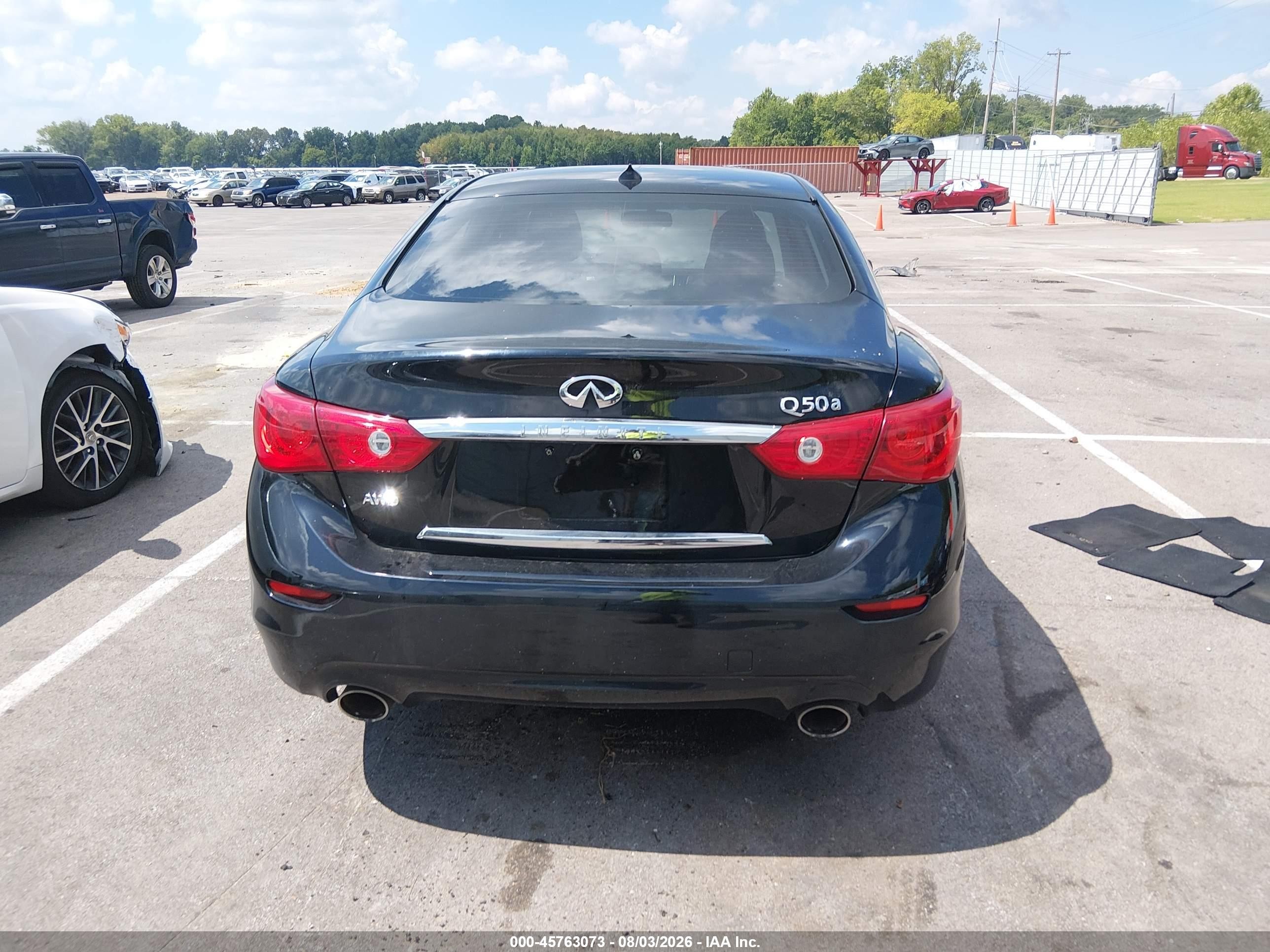 2015 Infiniti Q50   Black vin: JN1BV7AR8FM423798
