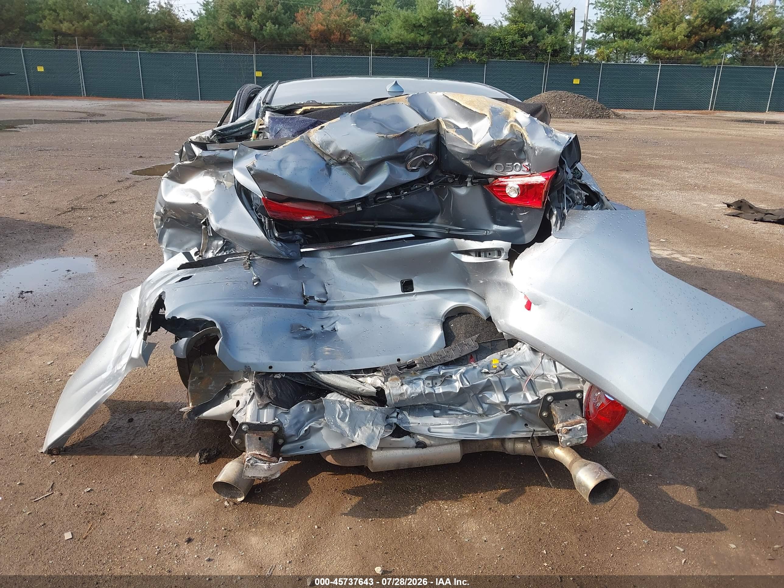 2014 Infiniti Q50 Sport Light Blue vin: JN1BV7AR9EM682072
