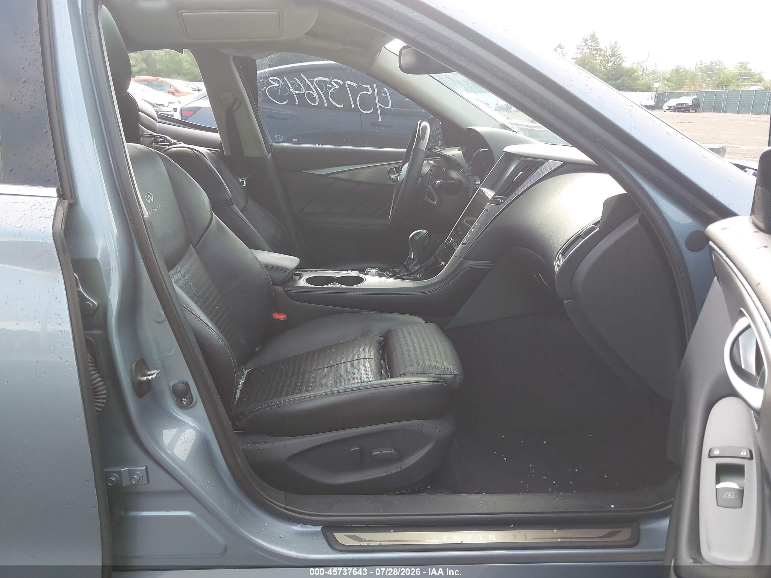 2014 Infiniti Q50 Sport Light Blue vin: JN1BV7AR9EM682072