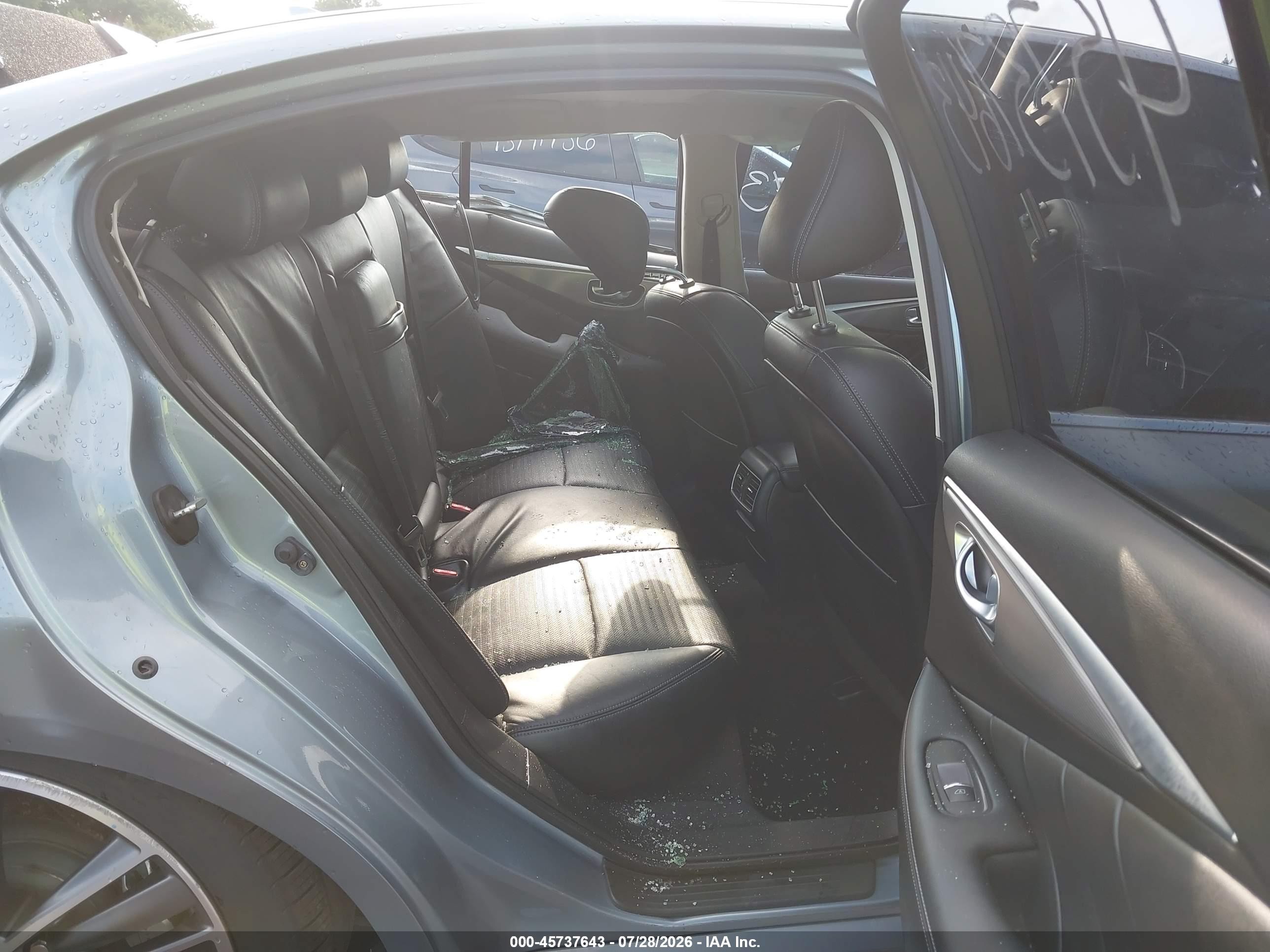 2014 Infiniti Q50 Sport Light Blue vin: JN1BV7AR9EM682072