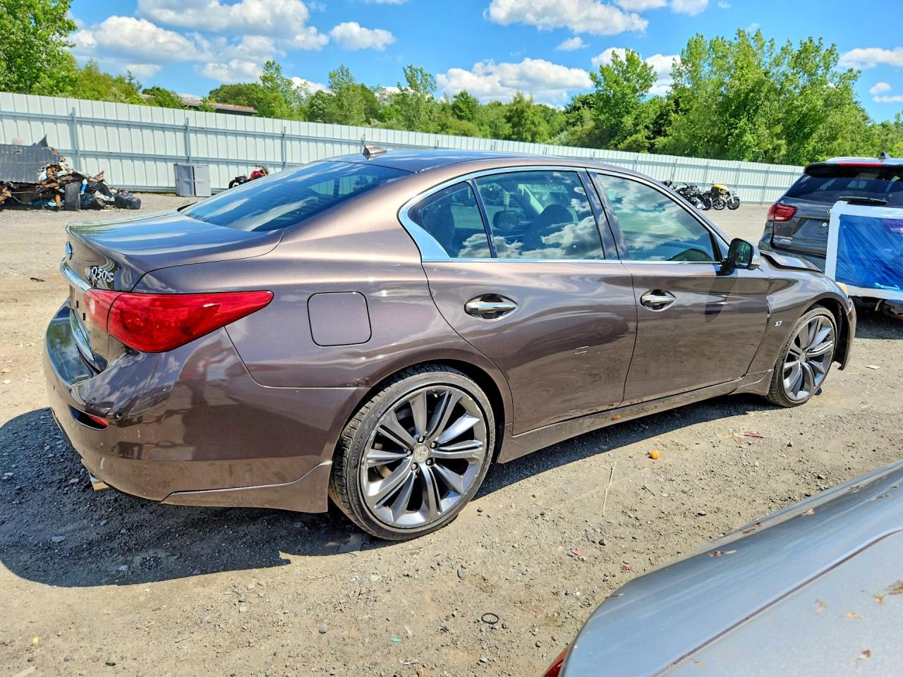 2014 Infiniti Q50 Base Brown vin: JN1BV7AR9EM683870