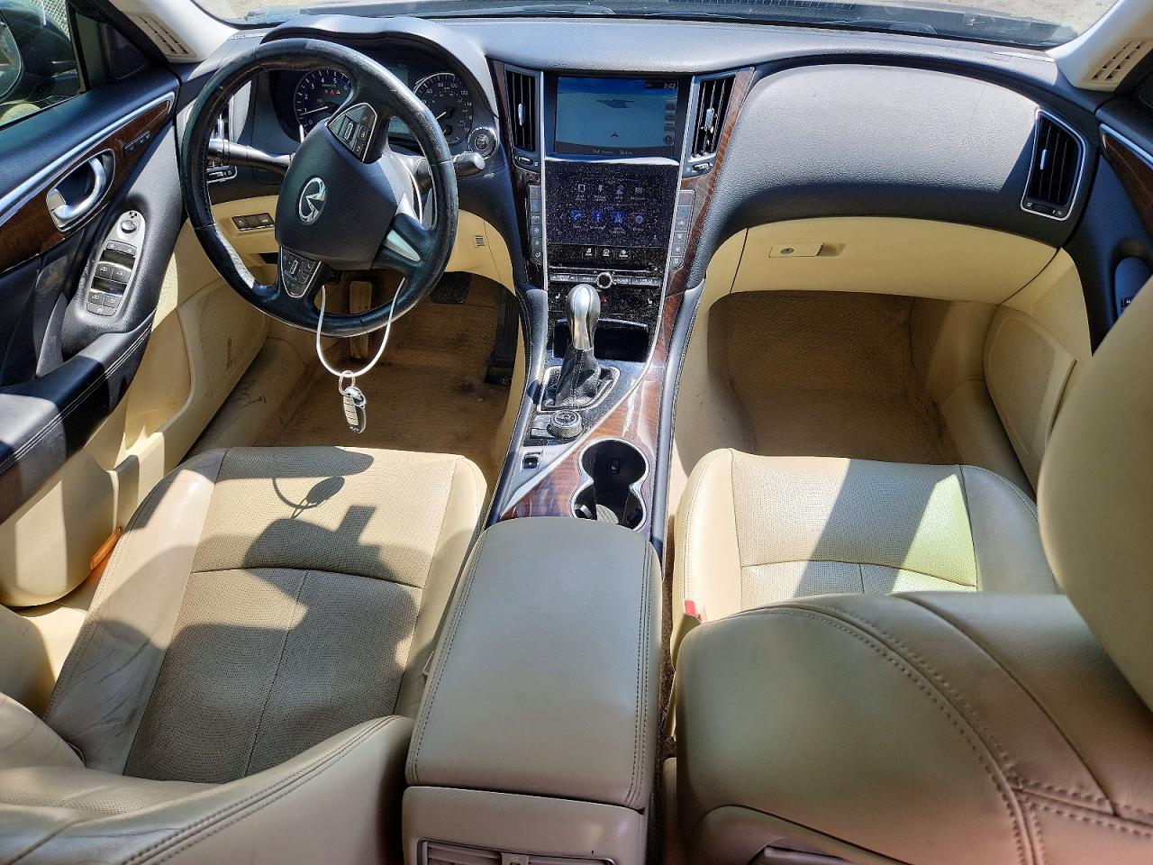 2014 Infiniti Q50 Base Brown vin: JN1BV7AR9EM683870