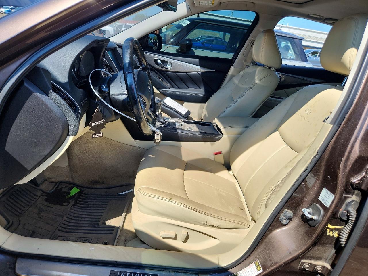 2014 Infiniti Q50 Base Brown vin: JN1BV7AR9EM683979