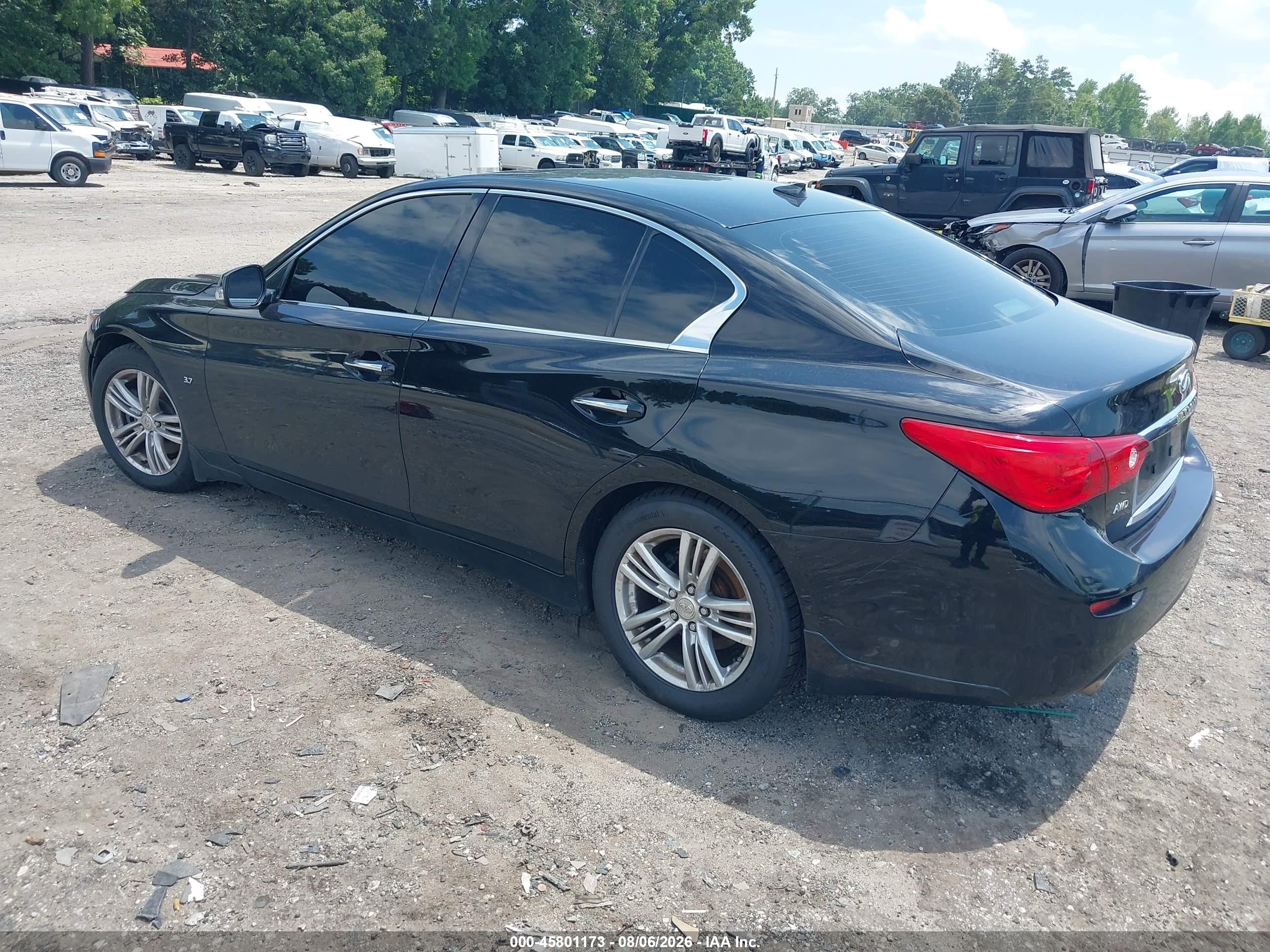 2014 Infiniti Q50 Premium Black vin: JN1BV7AR9EM684419