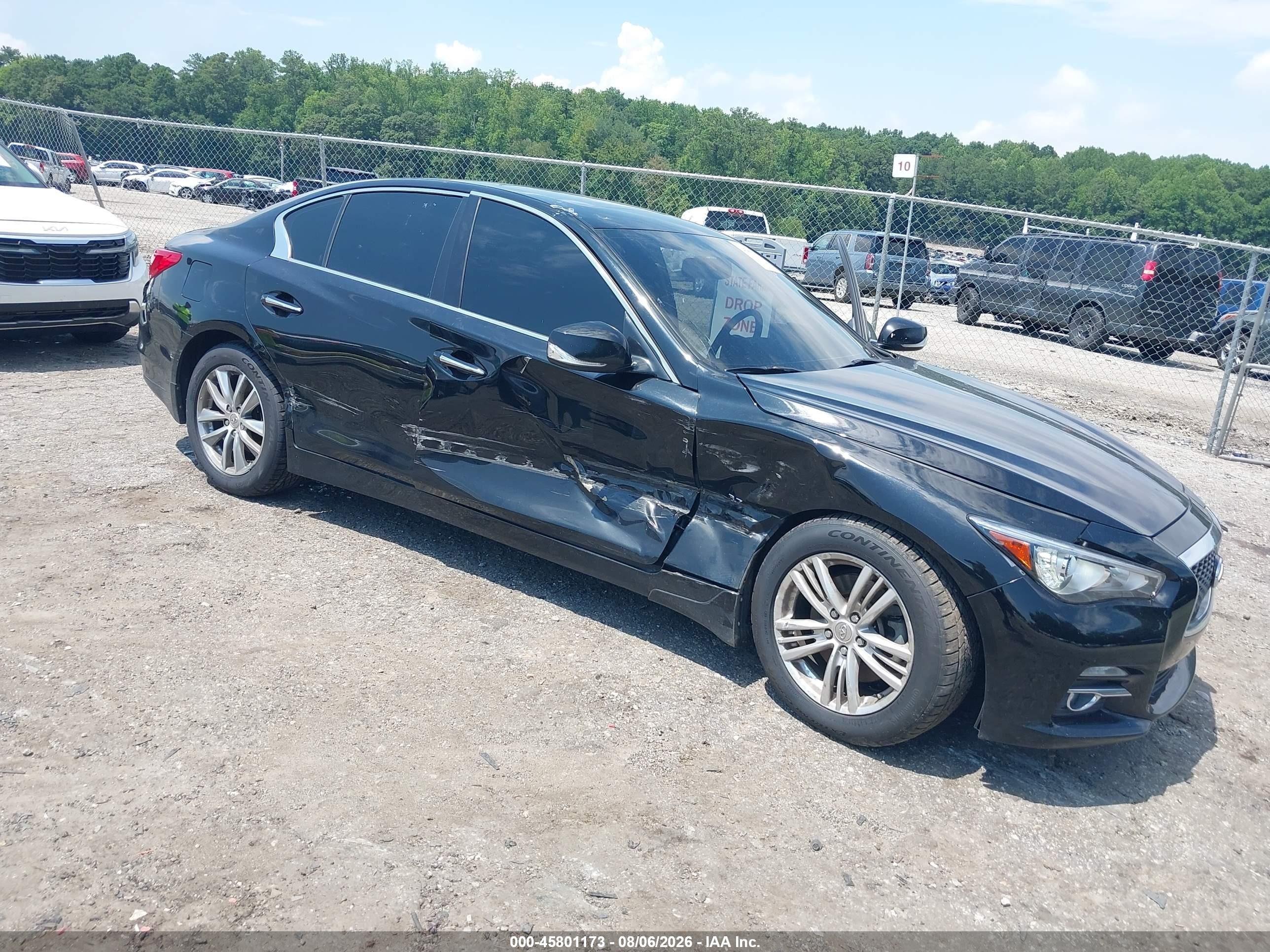 2014 Infiniti Q50 Premium Black vin: JN1BV7AR9EM684419